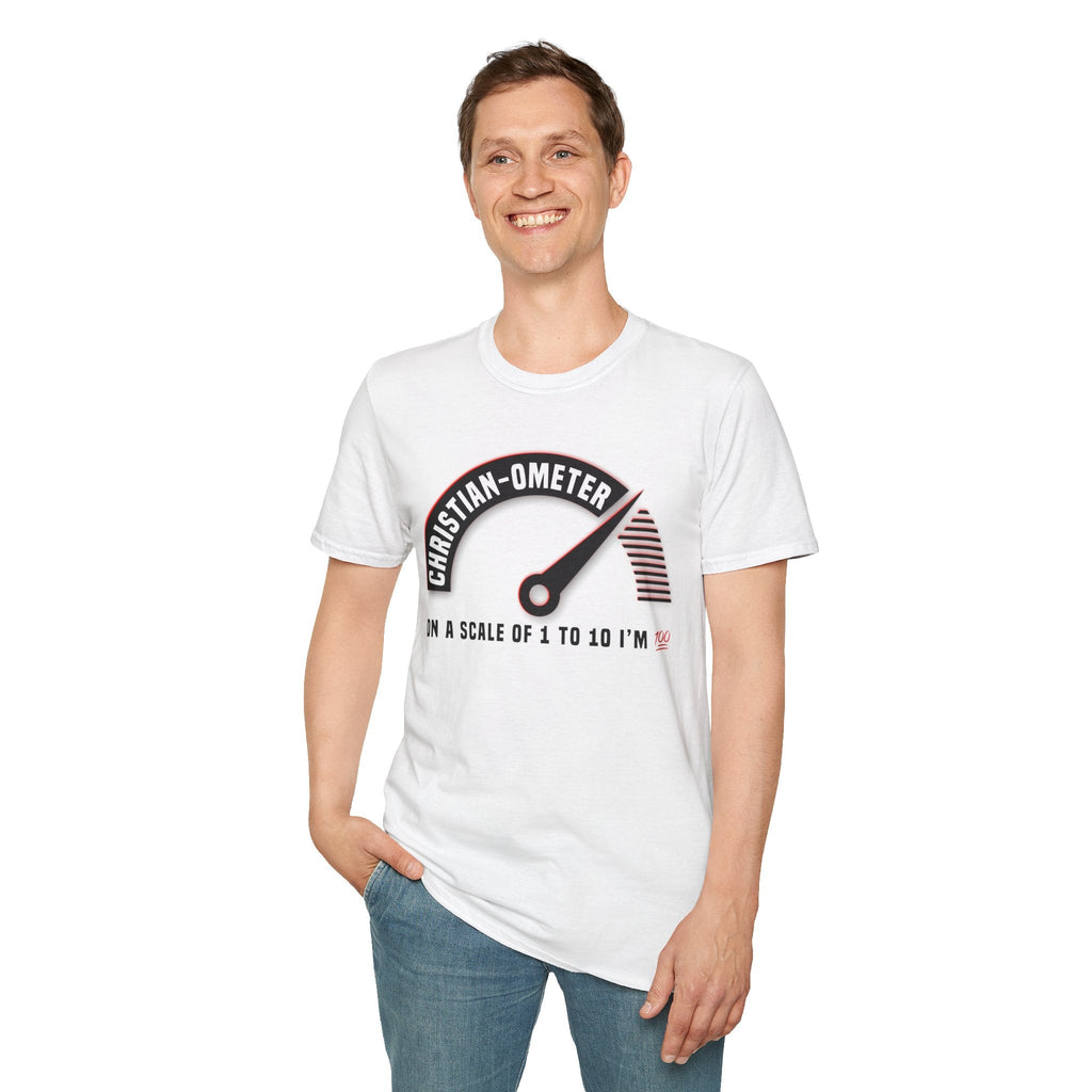 Psalms Angels "100 Percent Christian" Graphic Unisex White Tee Armour