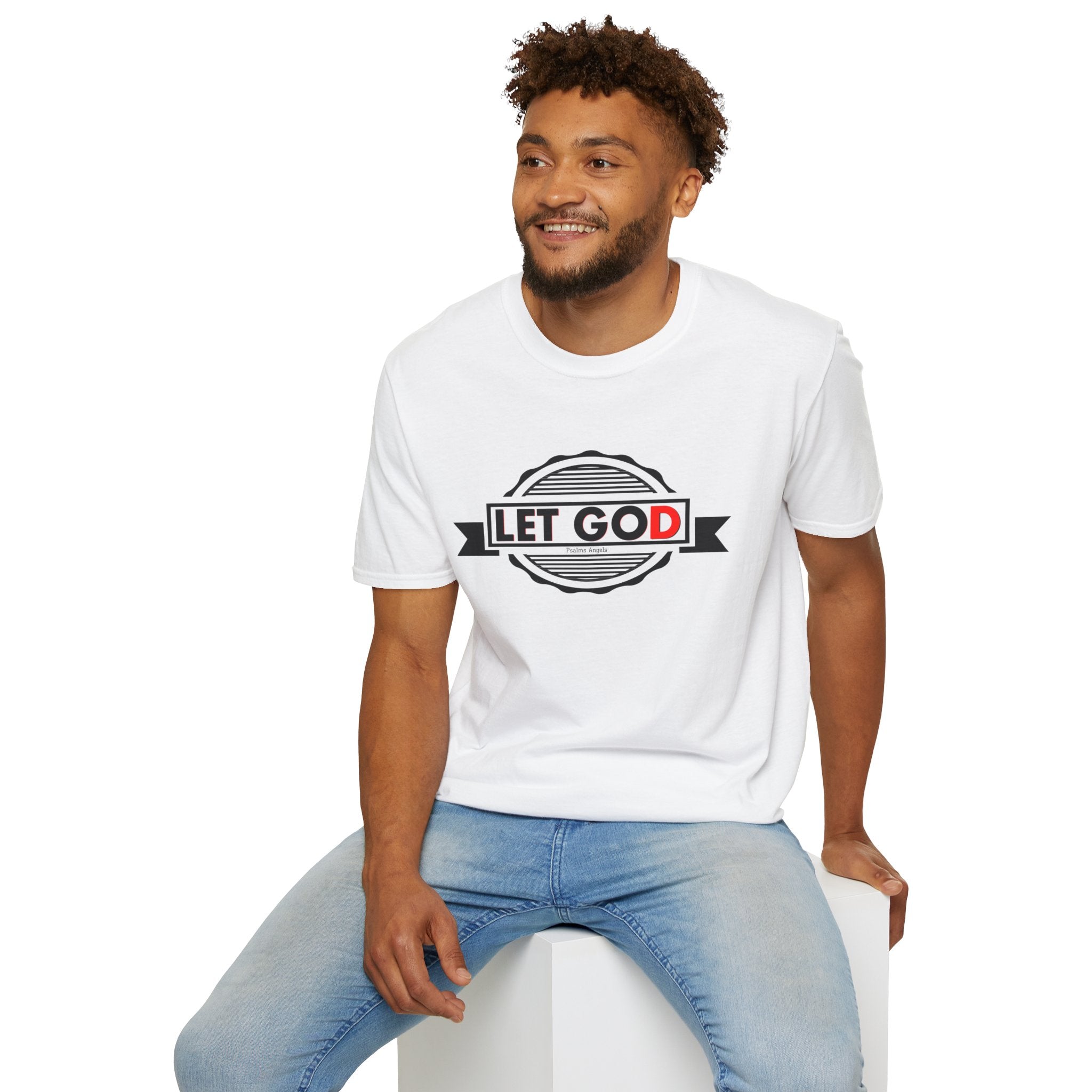 Psalms Angels "Let Go And Let God" Graphic Unisex White Tee Armour