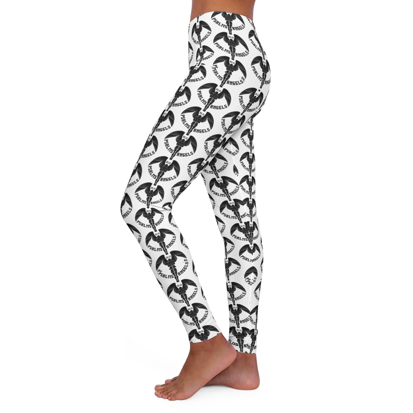 Psalms Angels Logo Women's Casual Spandex Leggings