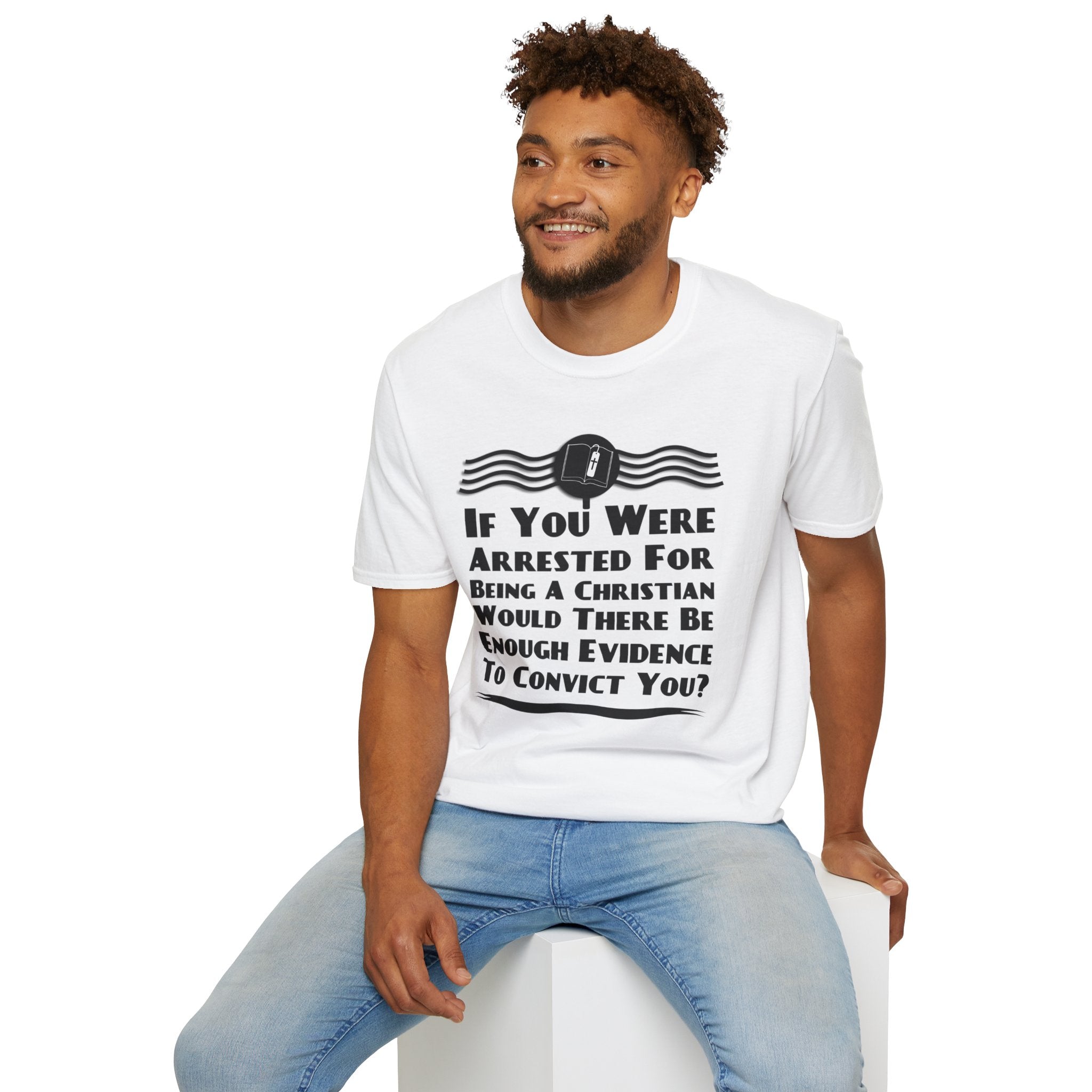 Psalms Angels "How Does Anyone Know You’re A Christian" Graphic Unisex White Tee Armour