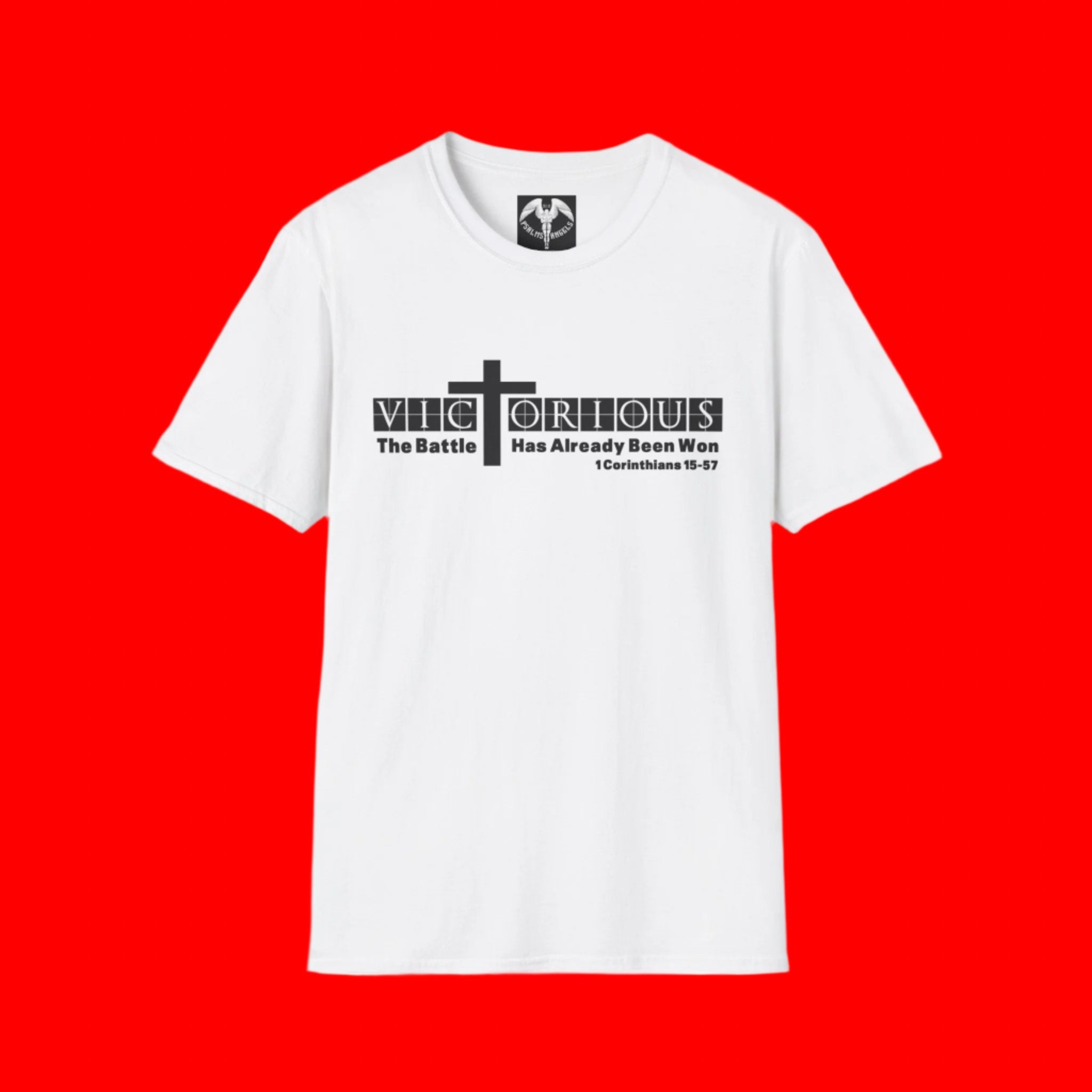 I am victorious. The battle has already been won Corinthians 15/57 Bible verse