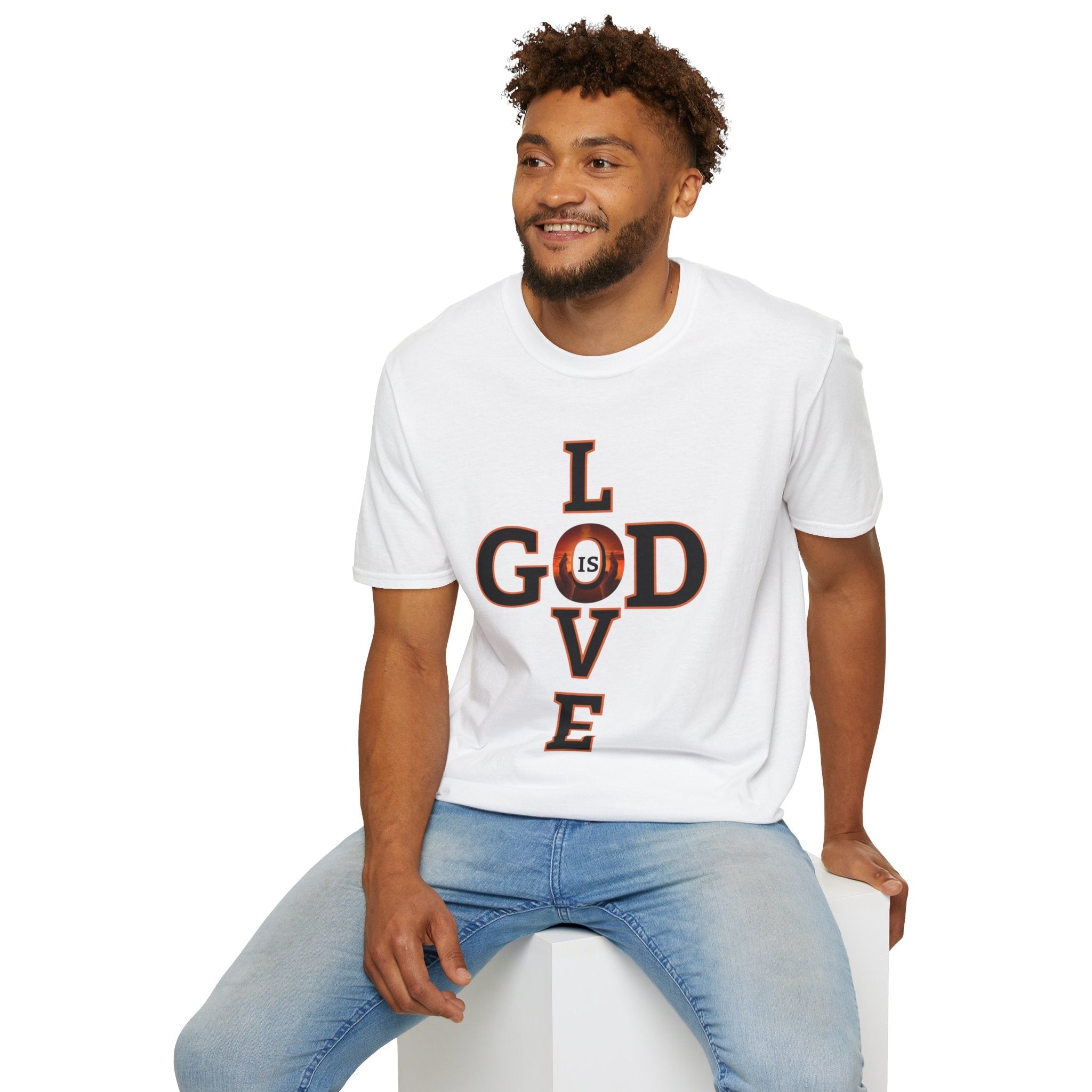 Psalms Angels "God Is Love" Graphic Unisex White Tee Armour