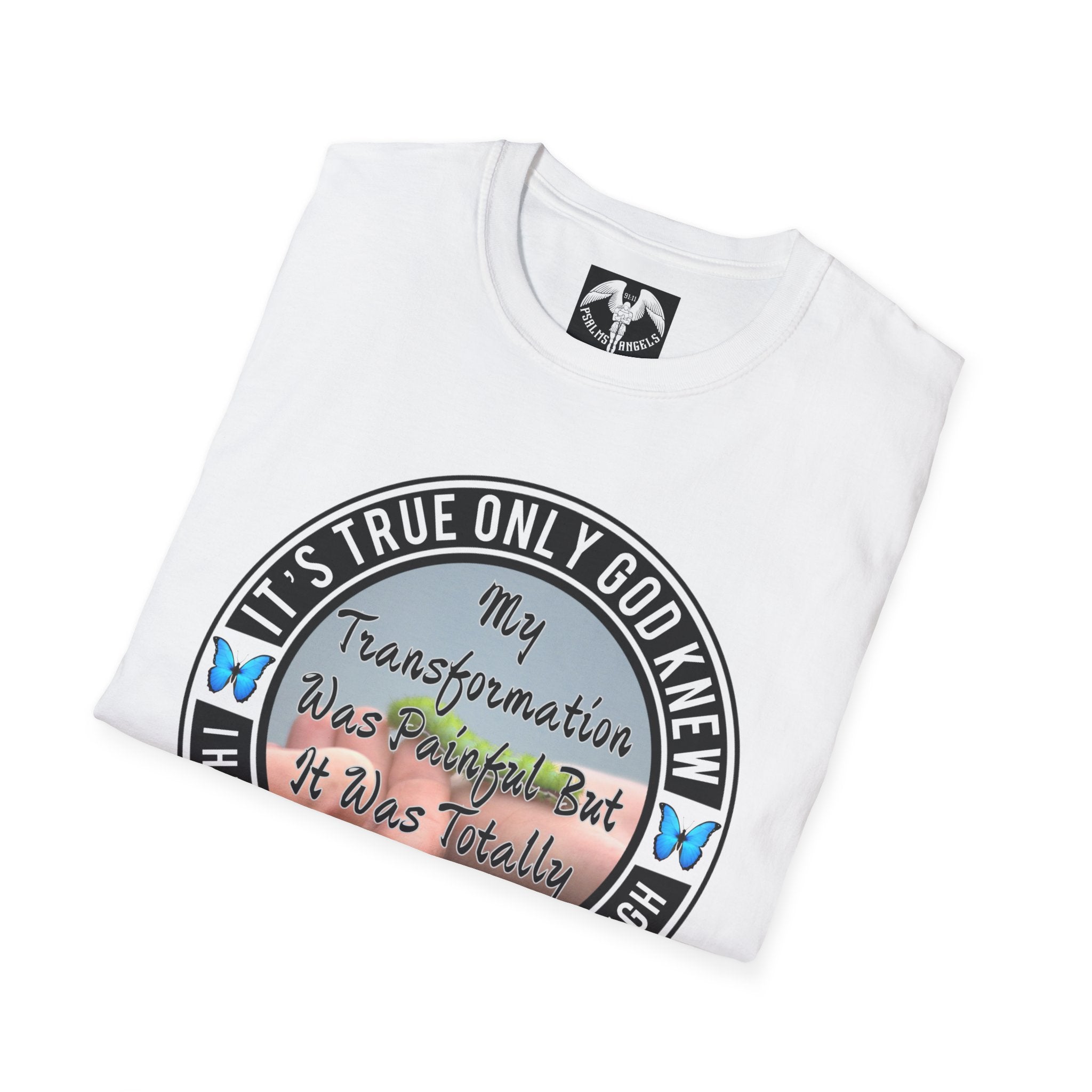 Psalms Angels "Transformative" Graphic Unisex White Tee Armour