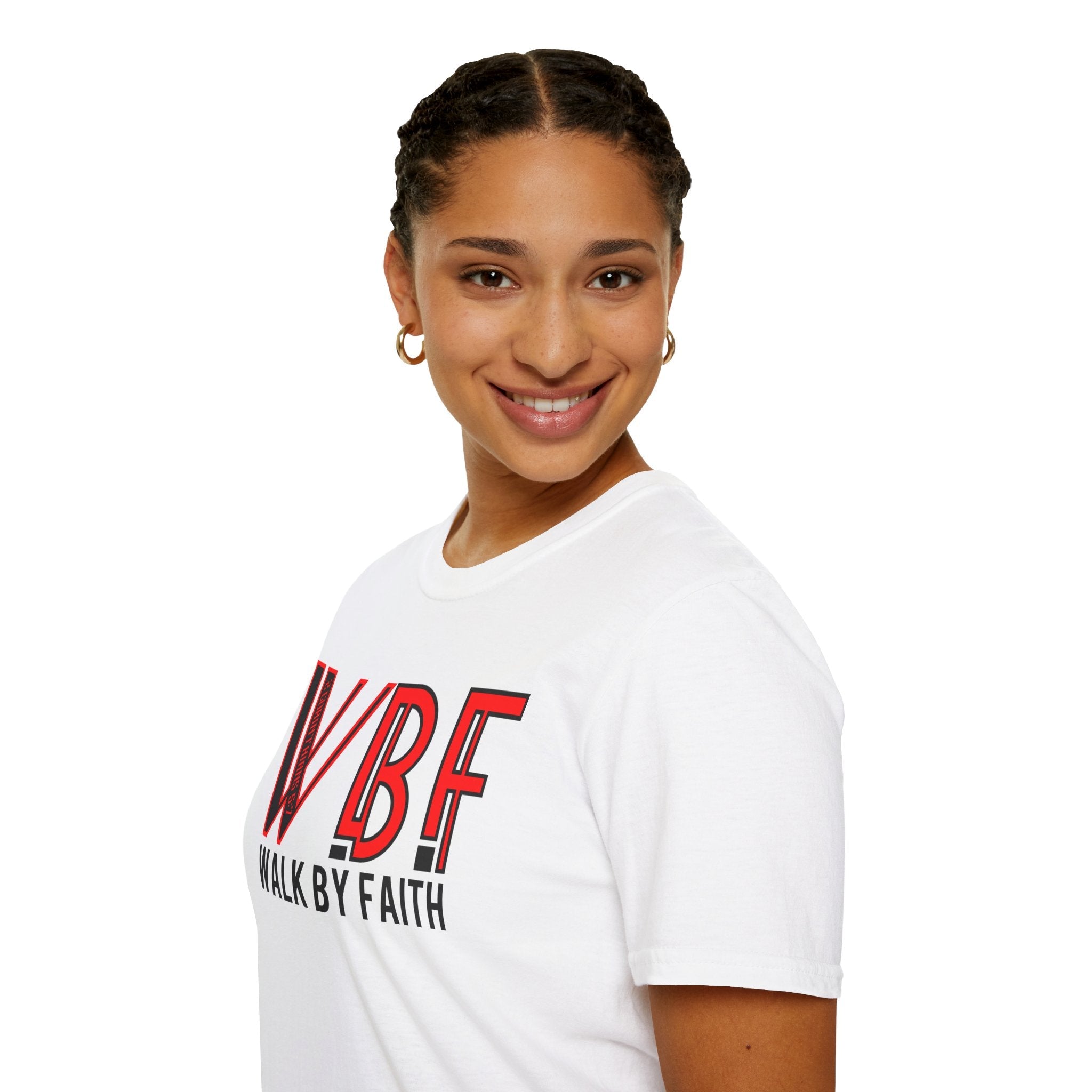 Psalms Angels "Walk By Faith" Graphic Unisex White Tee Amour