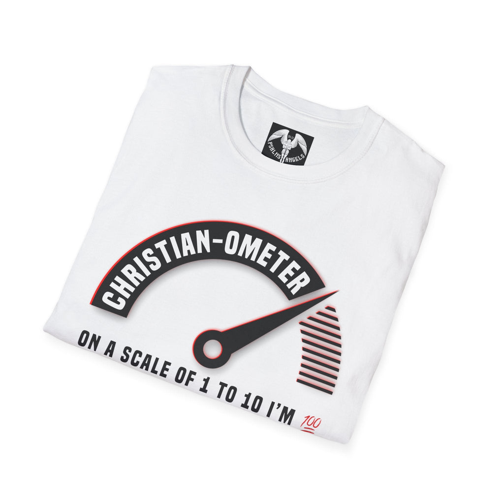 Psalms Angels "100 Percent Christian" Graphic Unisex White Tee Armour