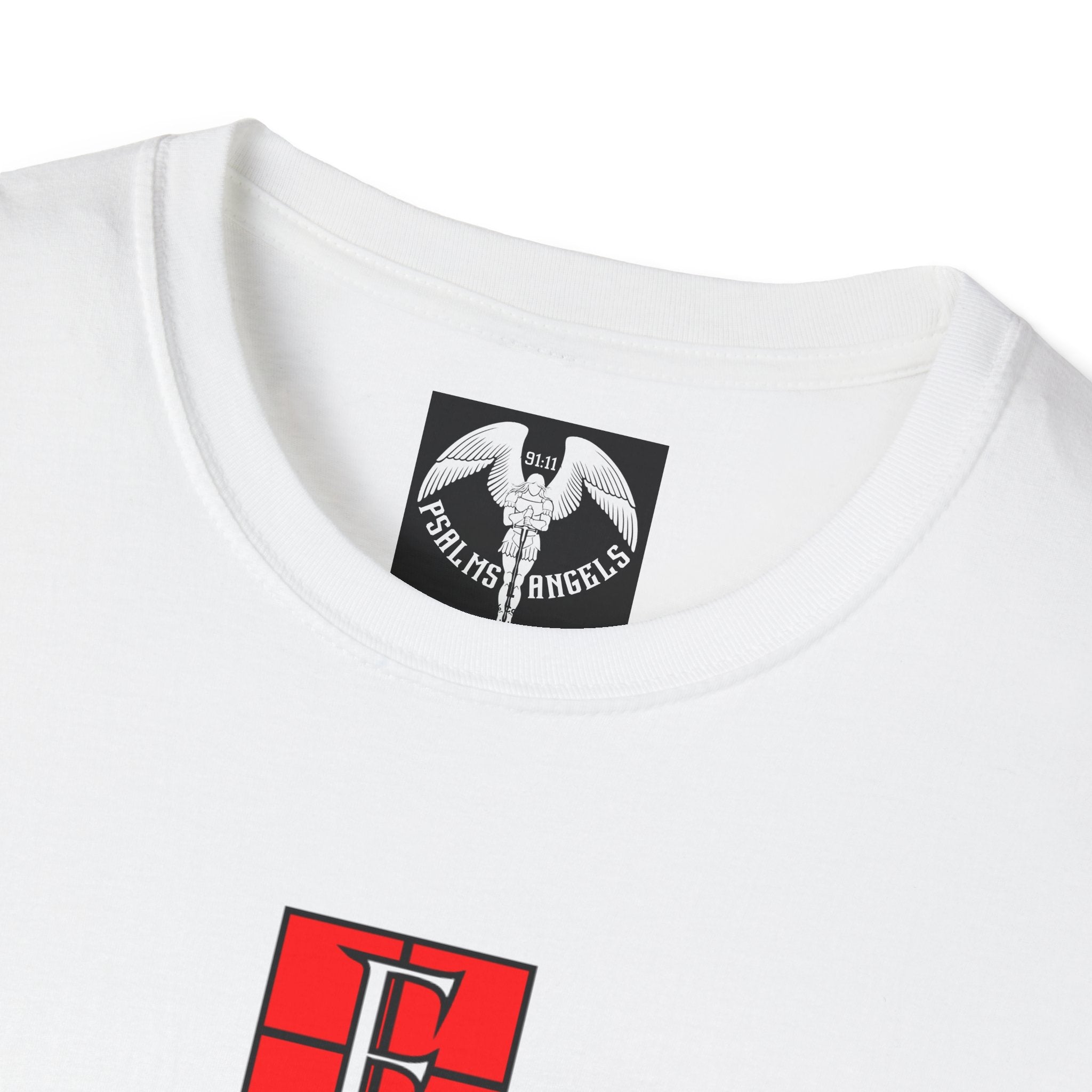 Psalms Angels "You Need Faith First" Graphic Unisex White Tee Amour