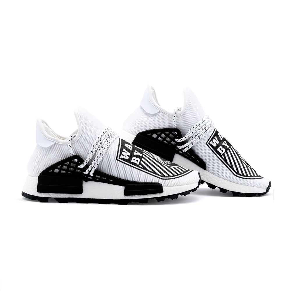 Walking By Faith Unisex Lightweight Sneaker - White Printy6