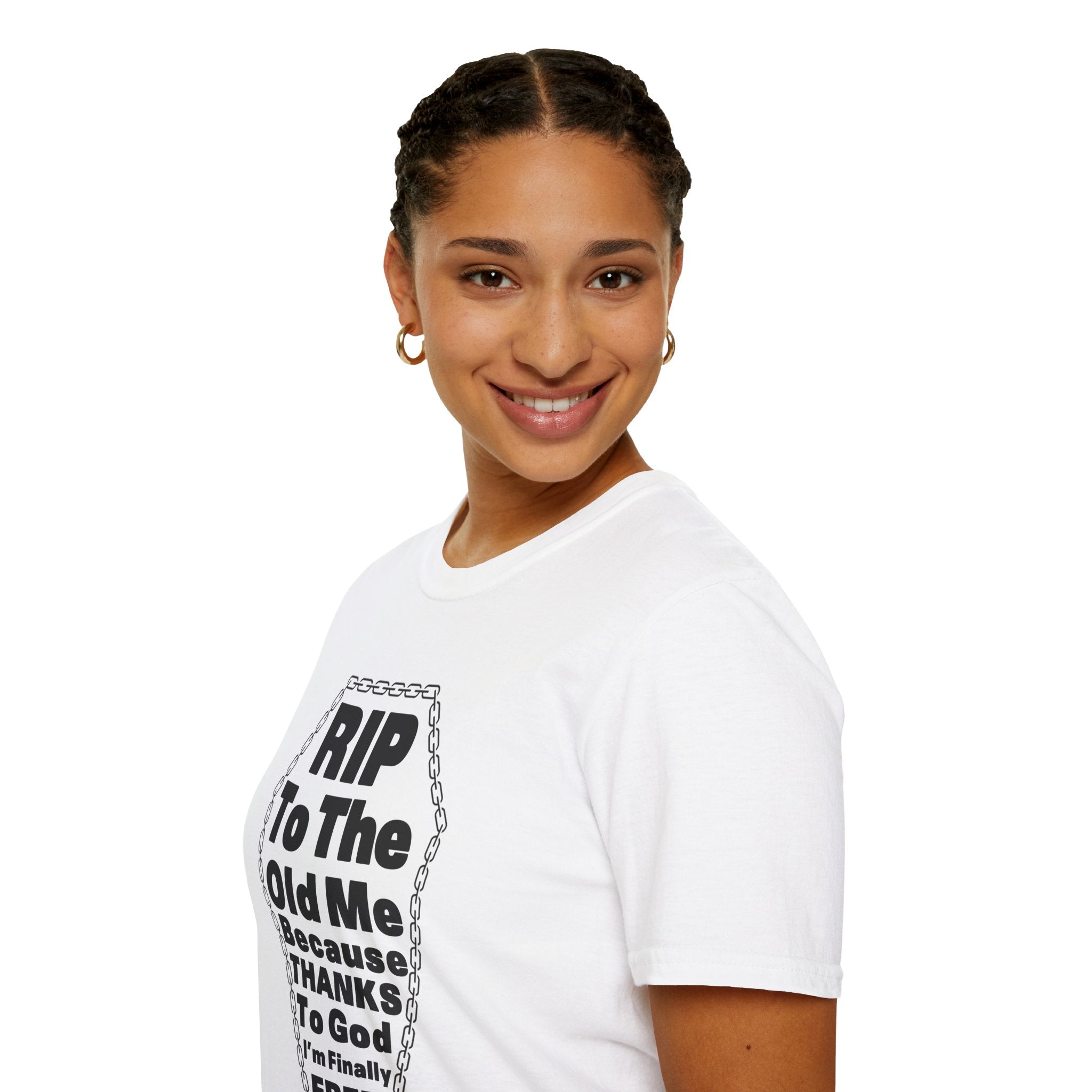 Psalms Angels "RIP To The Old Me" Graphic Unisex White Tee Amour