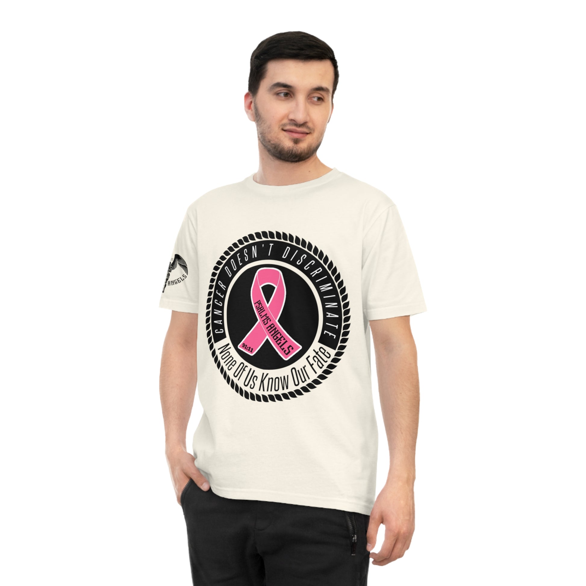 Psalms Angels Prostate Cancer Awareness Charitable Unisex Organic Cotton T-Shirt