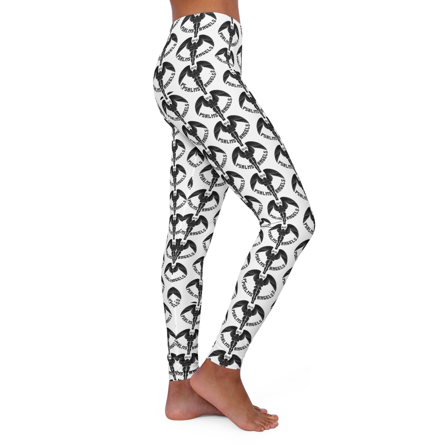 Psalms Angels Logo Women's Casual Spandex Leggings