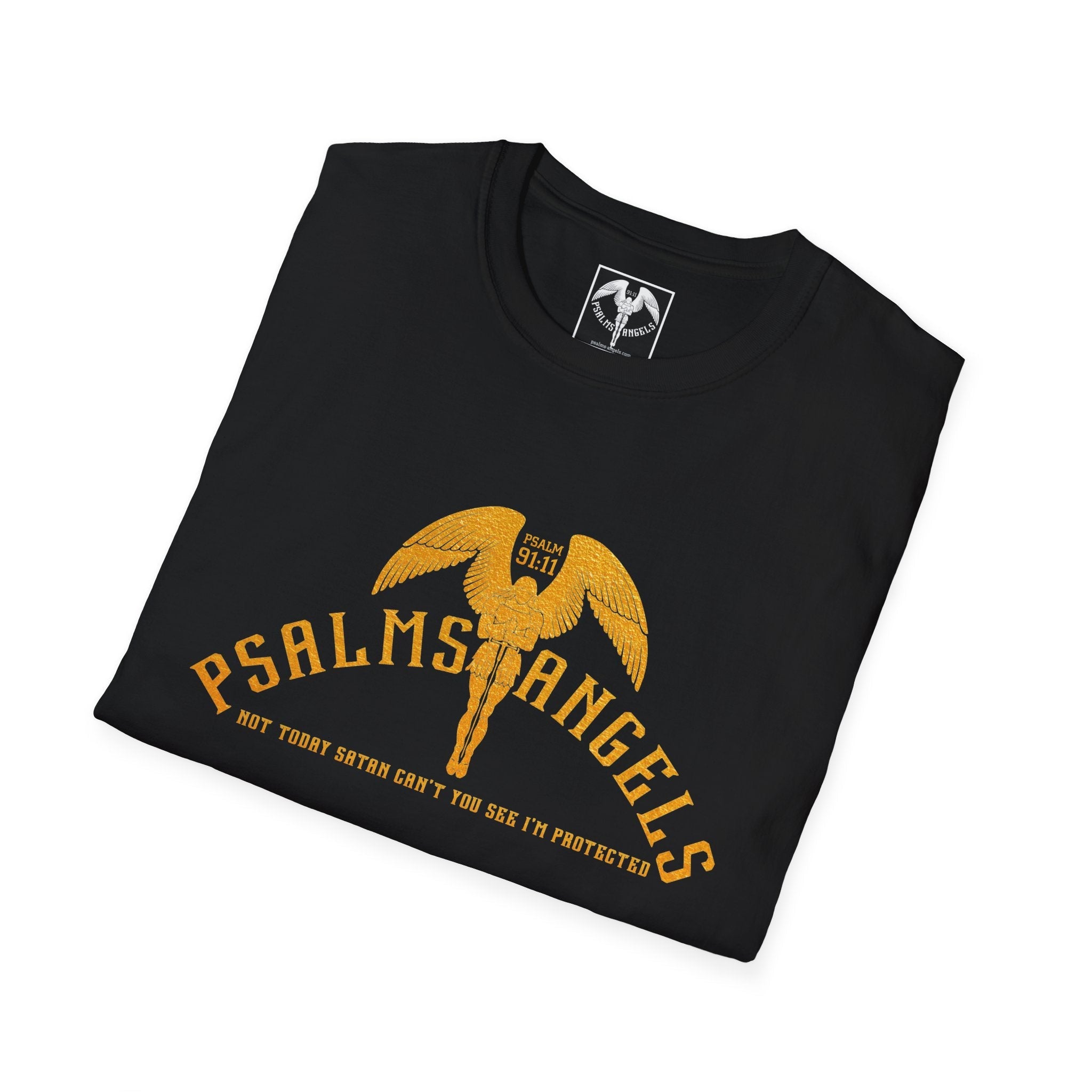 Not Today Satan Spiritual Essentials Classic Unisex Black Tee Printify