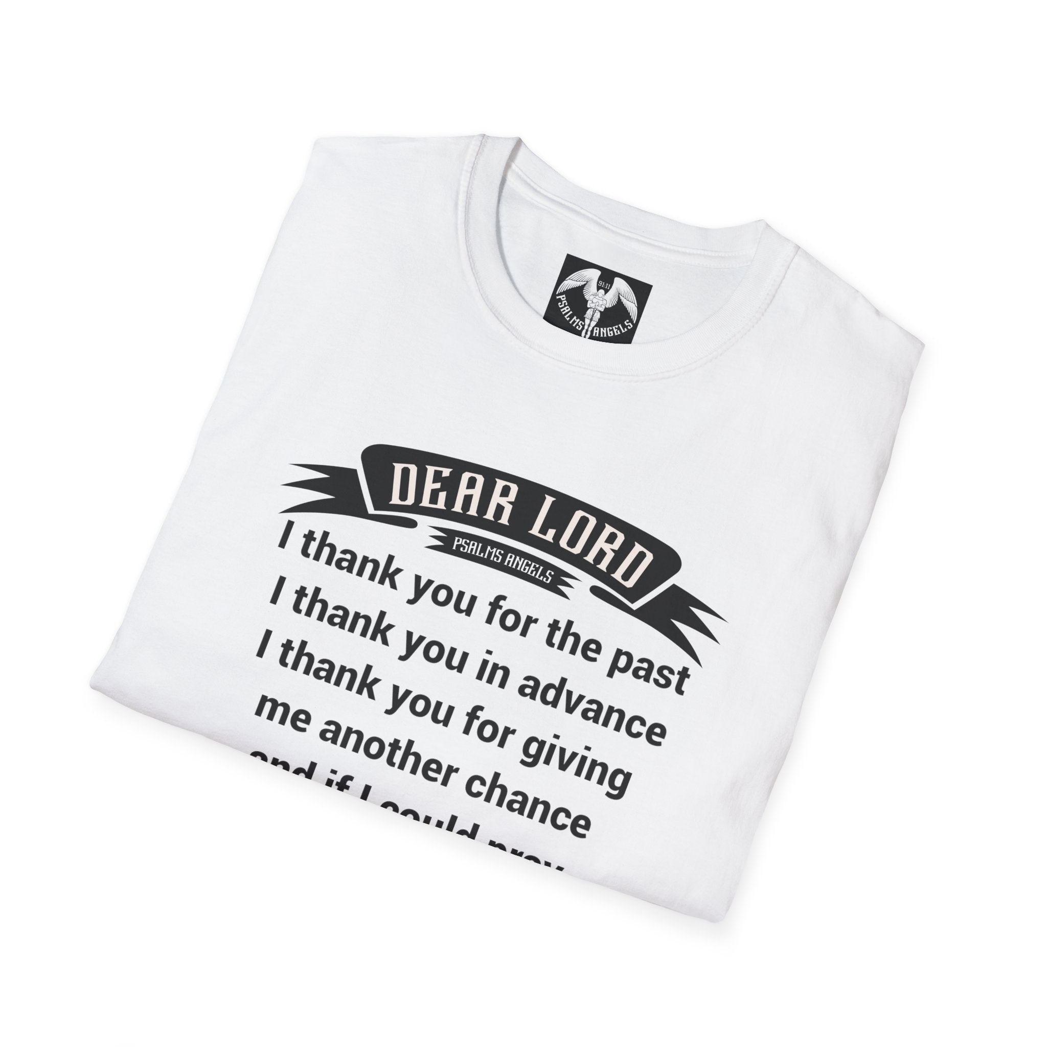 Psalms Angels "Lord I Have So Much To Thank You For" Graphic Unisex White Tee Armour