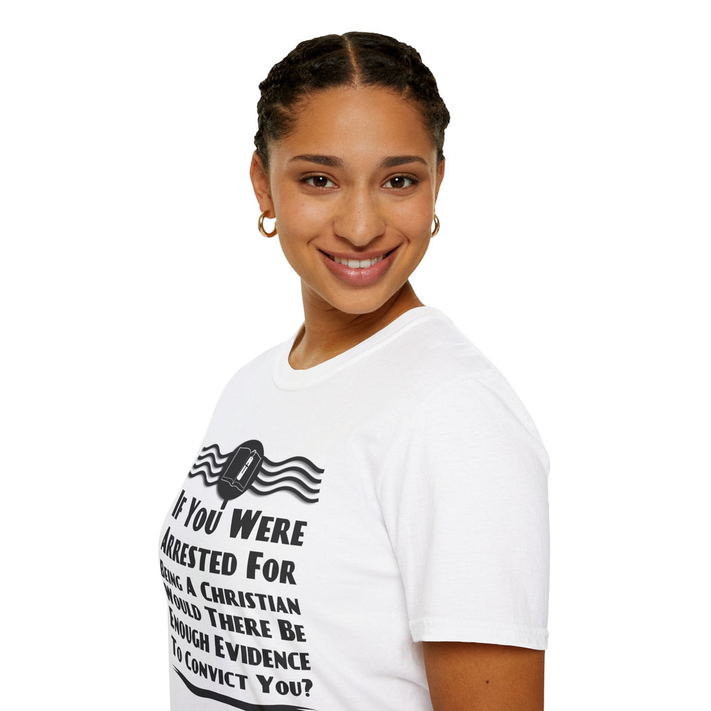 Psalms Angels "How Does Anyone Know You’re A Christian" Graphic Unisex White Tee Armour