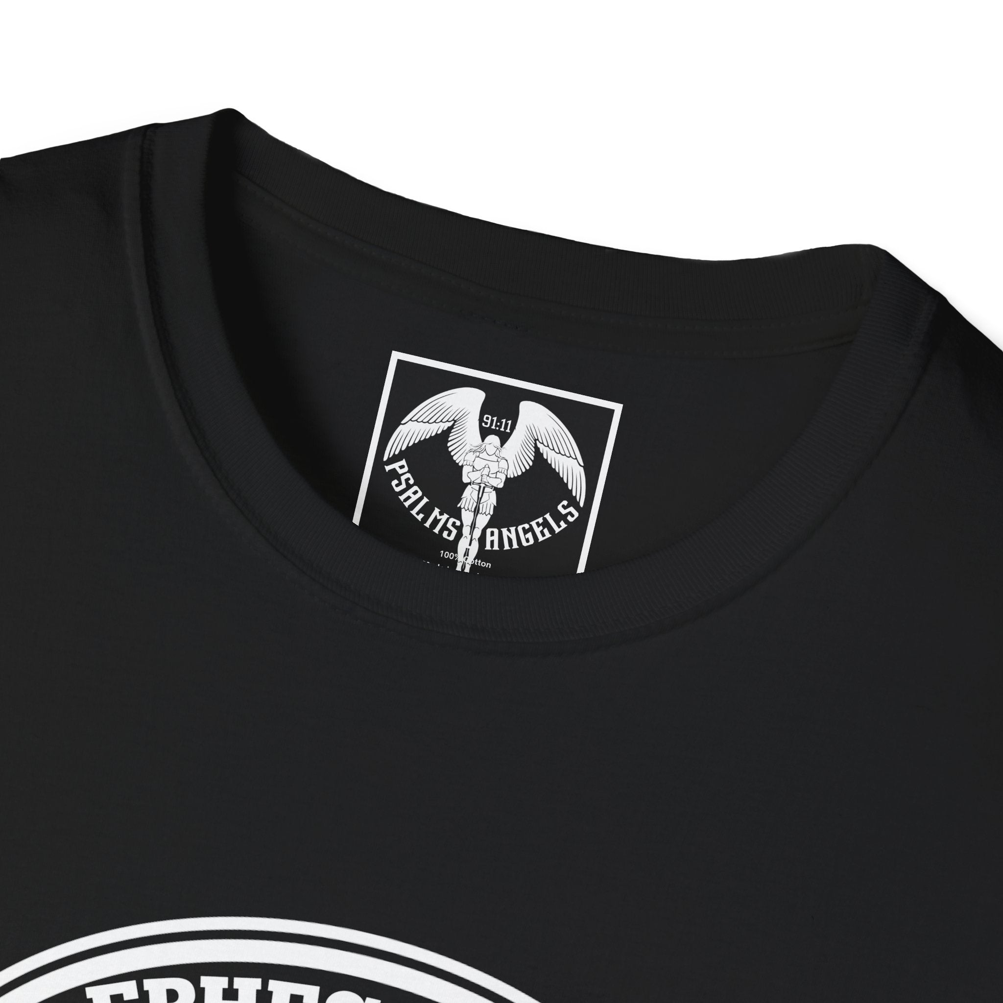 Psalms Angels "Soldier Of God" Graphic Unisex Black Tee Armour