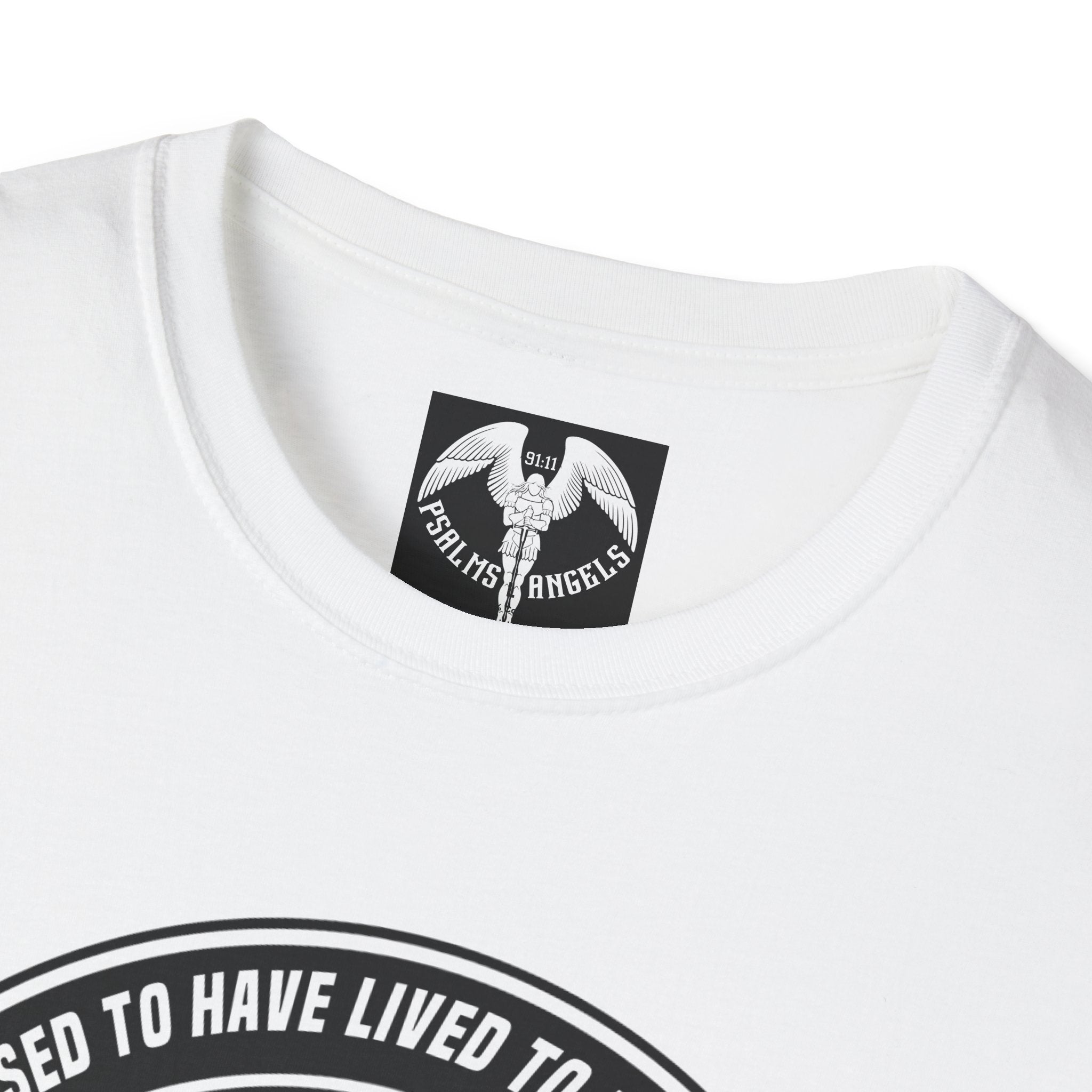 Psalms Angels "I Was Young And Stupid" Graphic Unisex White Tee Amour