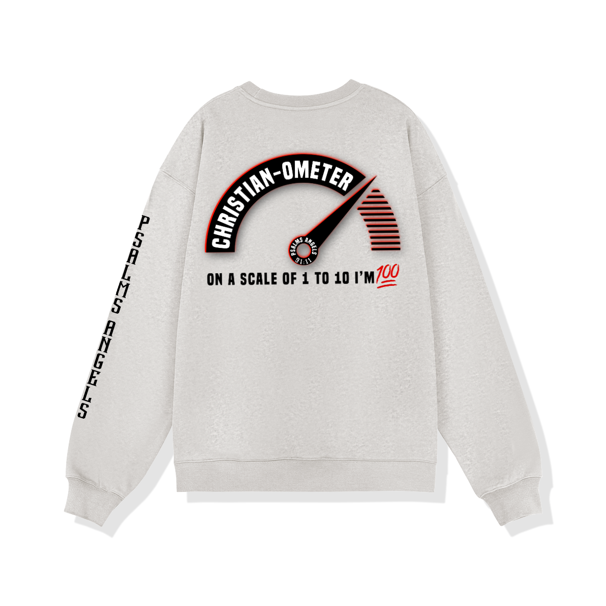 Psalms Angels 100% Christian Unisex Heavyweight Oversized Sweatshirt Plus1