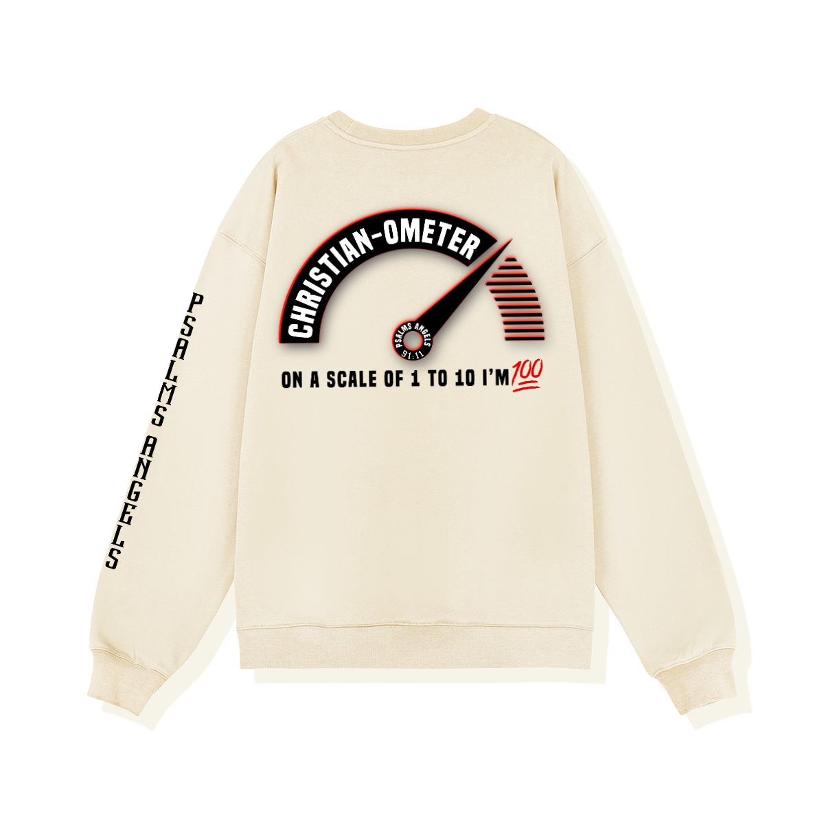 Psalms Angels 100% Christian Unisex Heavyweight Oversized Sweatshirt Plus1