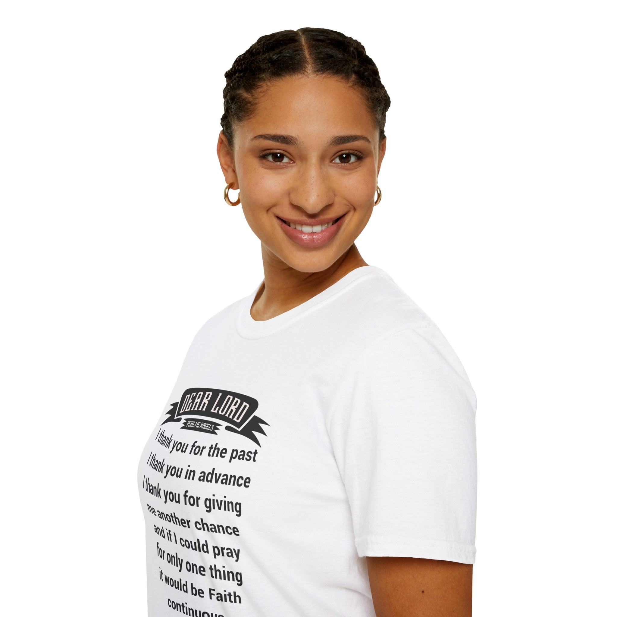 Psalms Angels "Lord I Have So Much To Thank You For" Graphic Unisex White Tee Armour