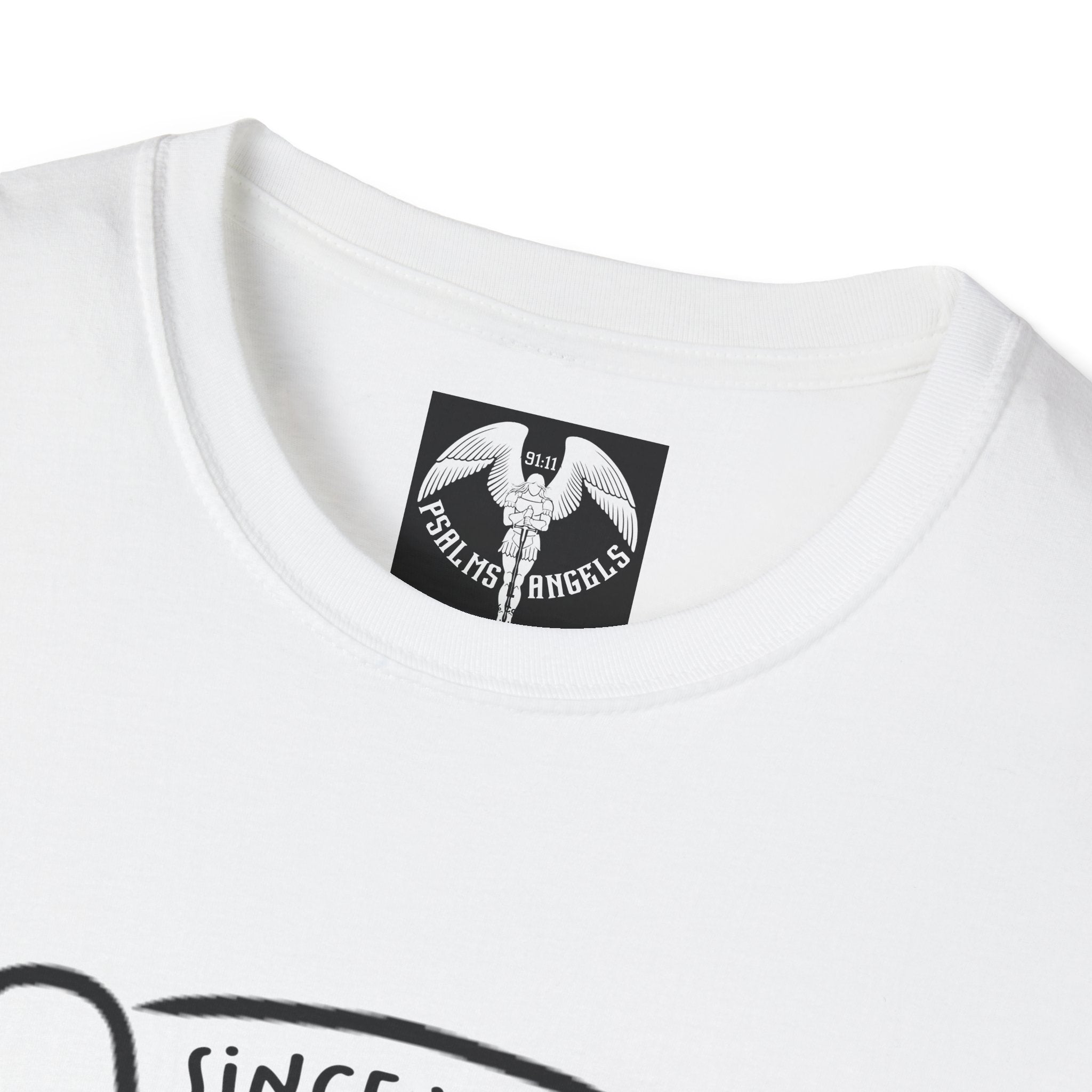 Psalms Angels "Let Me Bring You A Chair" Graphic Unisex White Tee Armour