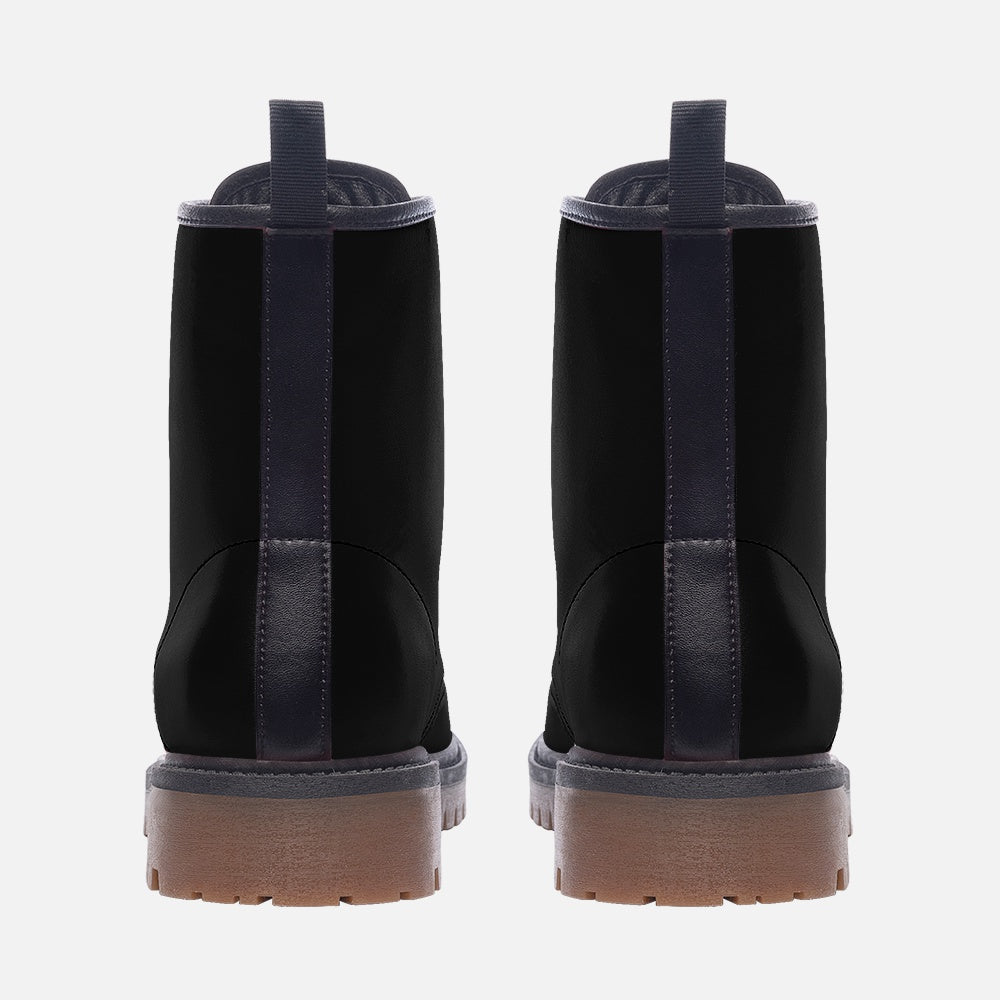 Psalms Angels Vegan Leather Lightweight Unisex Boots - Black Psalms 118.1