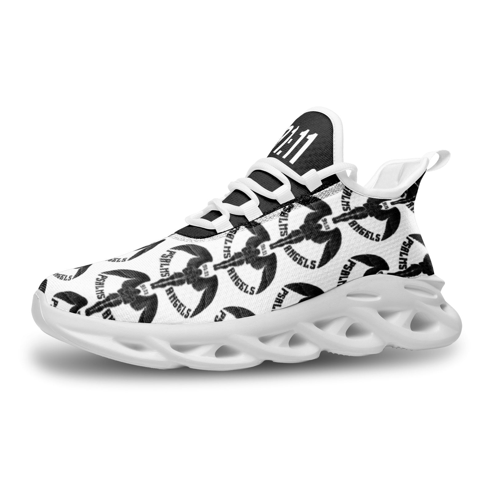 Psalms Angels Comfy Unisex Bounce Mesh Knit Sneakers Psalms 118.1