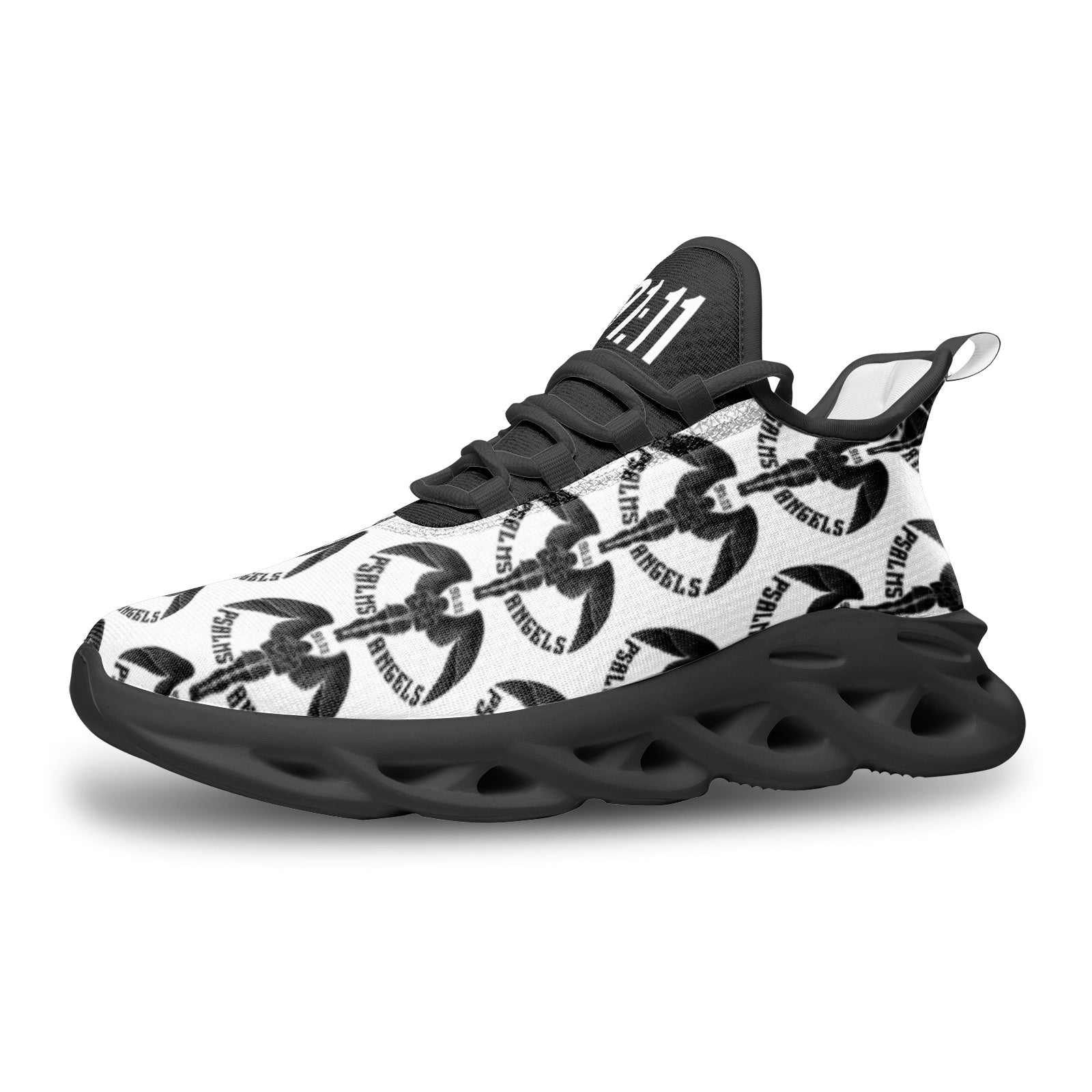 Psalms Angels Comfy Unisex Bounce Mesh Knit Sneakers Psalms 118.1
