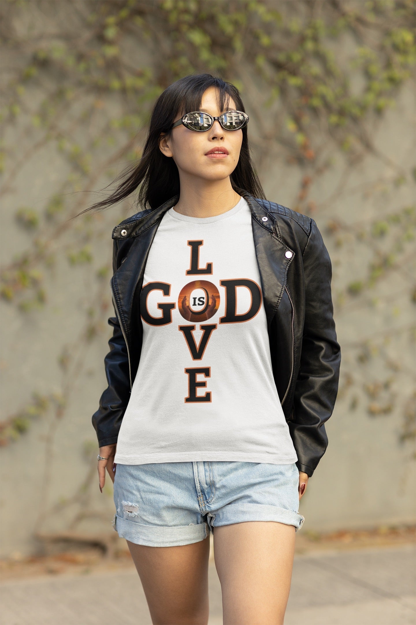 Psalms Angels "God Is Love" Graphic Unisex White Tee Armour