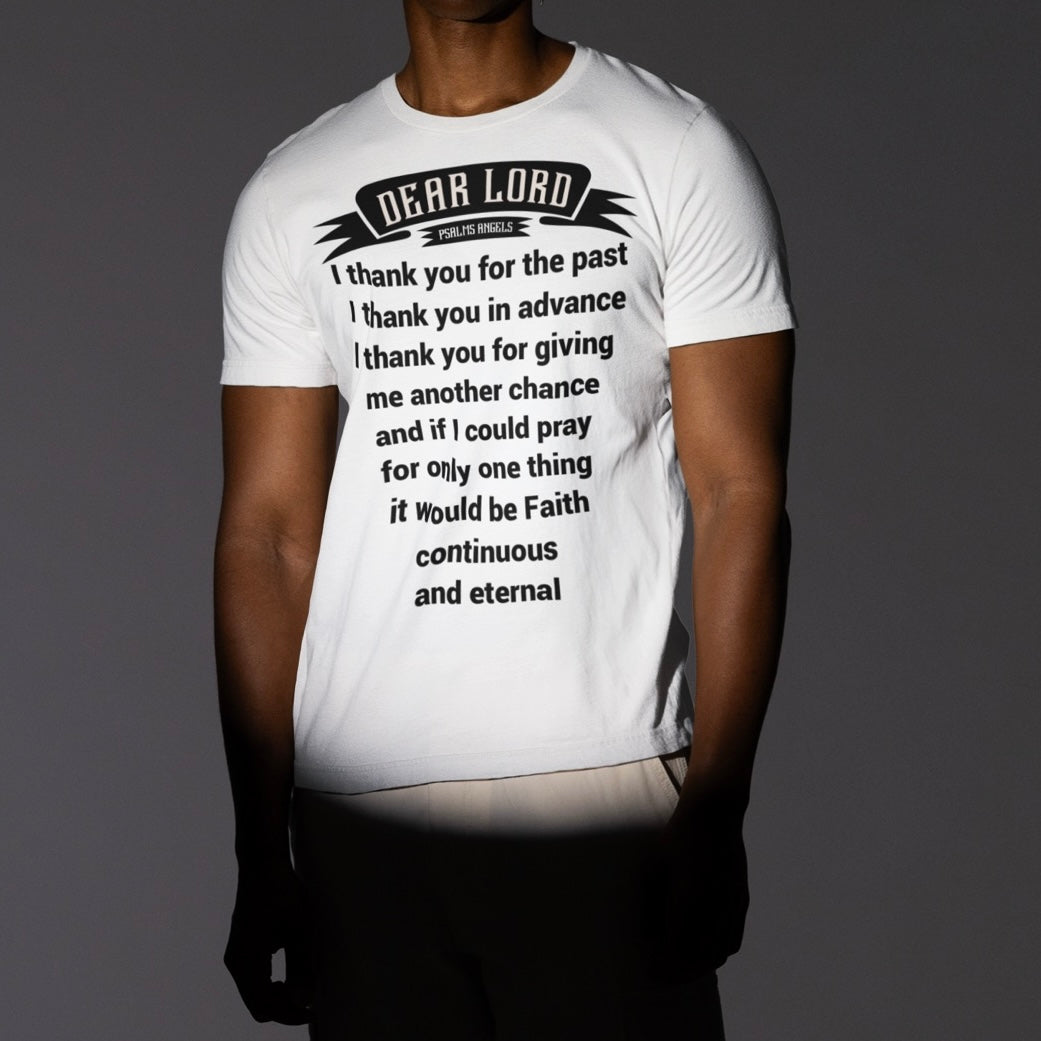 Psalms Angels "Lord I Have So Much To Thank You For" Graphic Unisex White Tee Armour