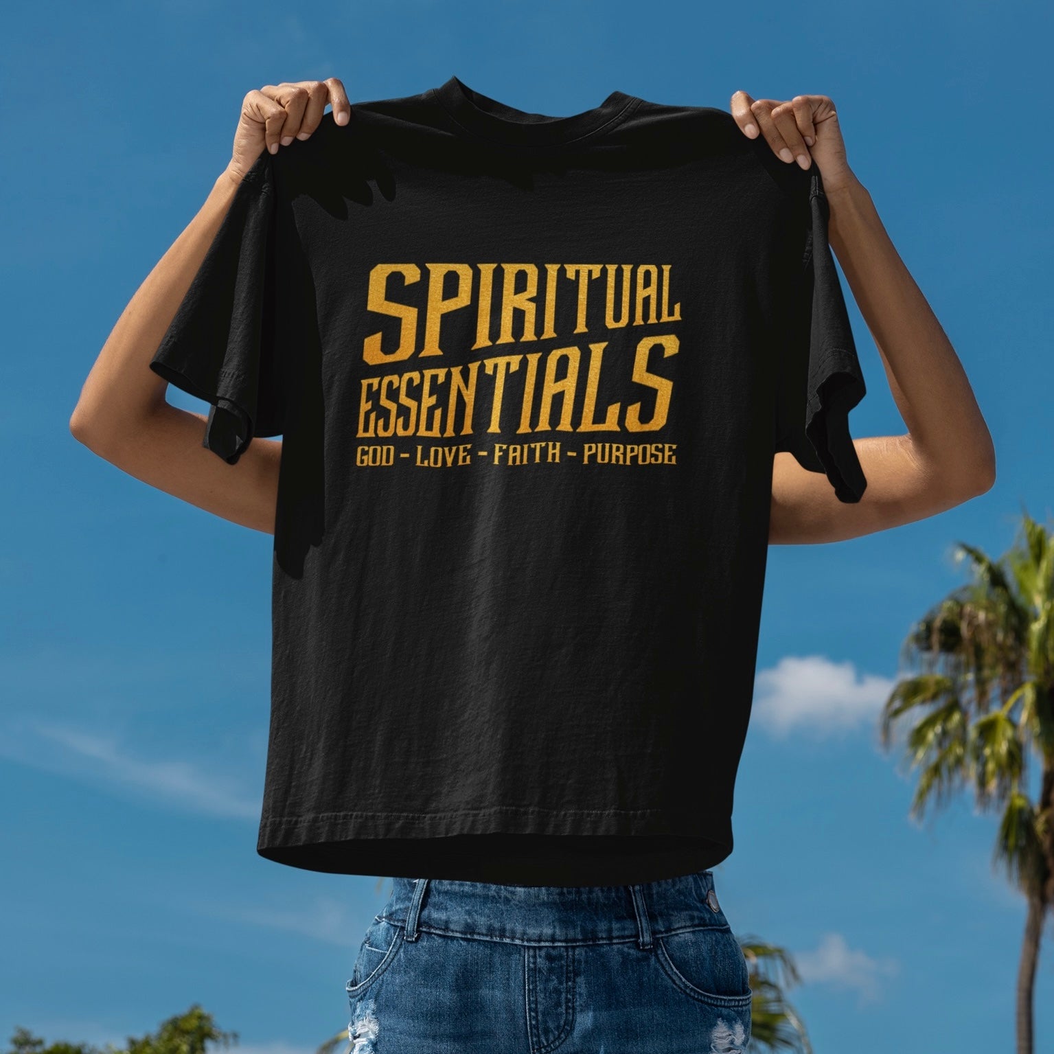 Psalms Angels Spiritual Essentials Classic Unisex Black Tee - Psalms-Angels.com
