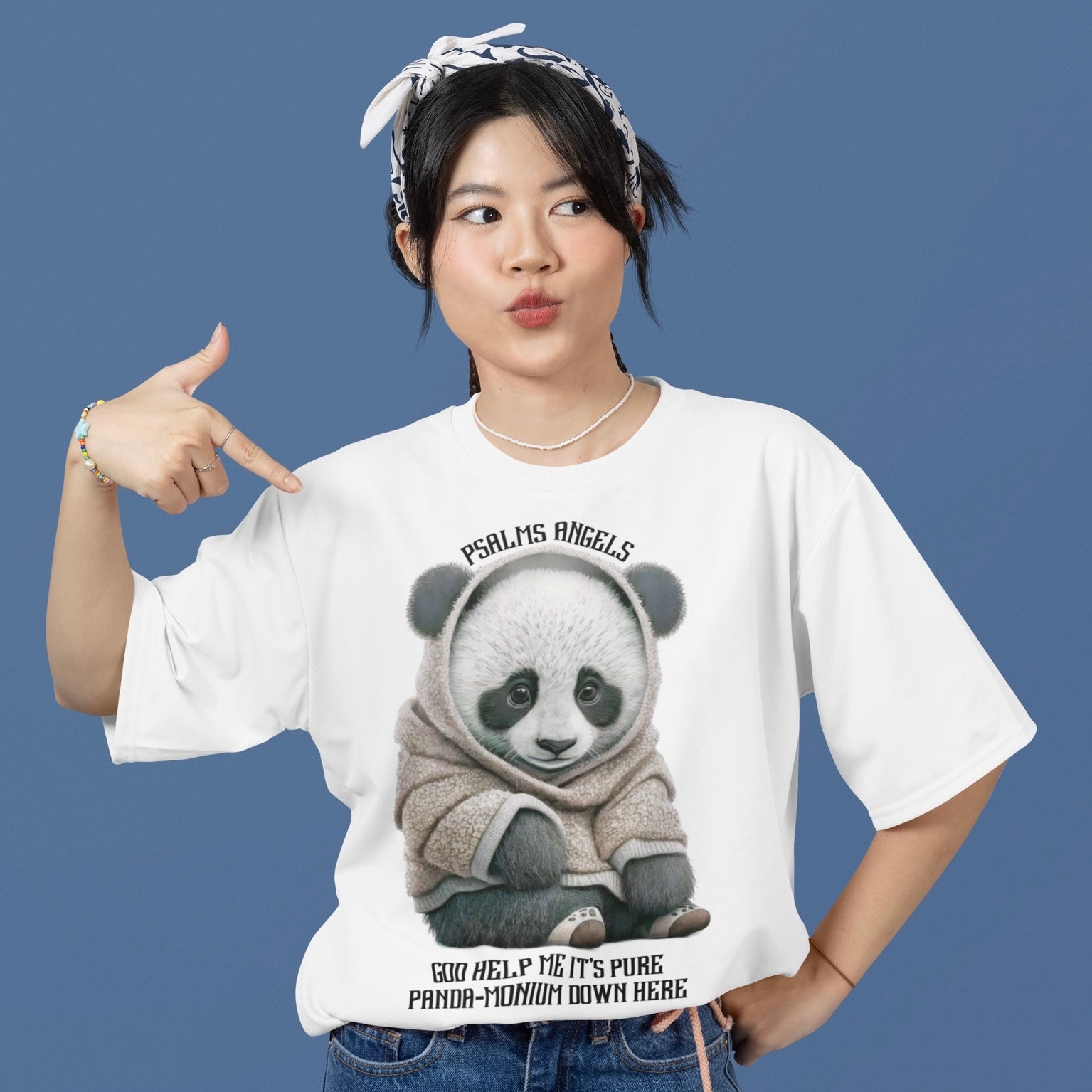 Psalms Angels "Pandemonium" Unisex Oversized Boxy Lux Tee 