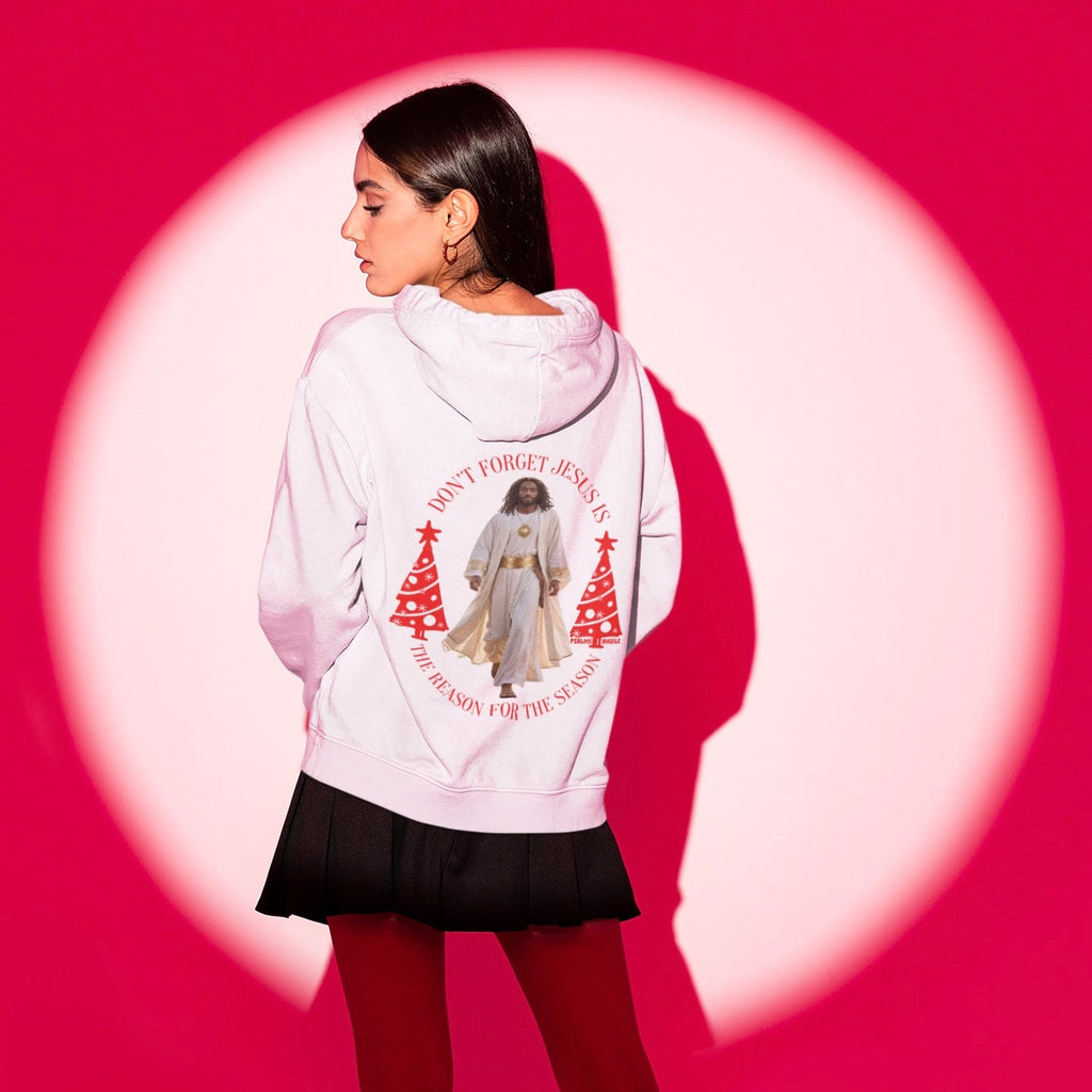 Jesus Is The Reason For The Season Unisex Premium Heavyweight 100% Organic Cotton Hoodie Psalms 91.11