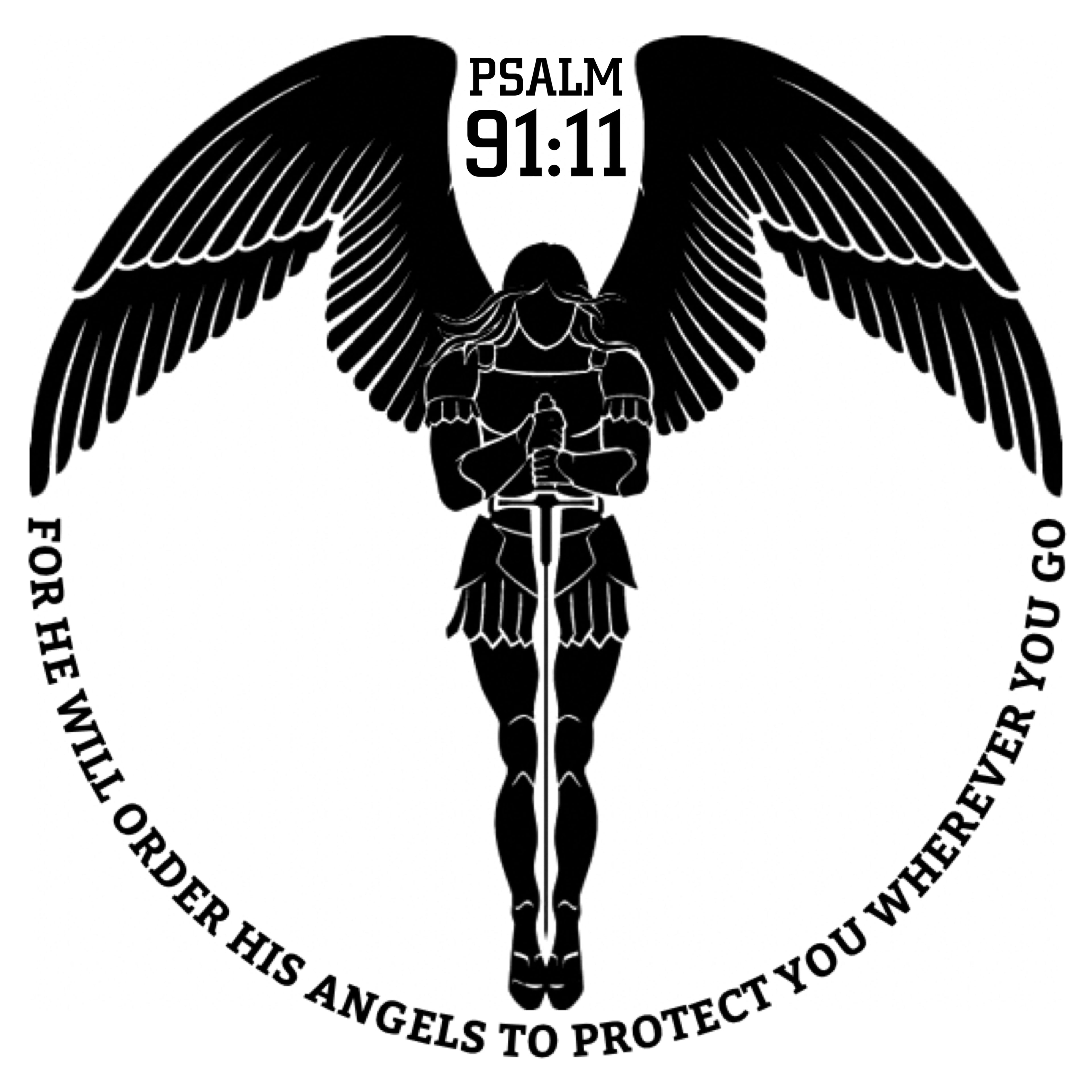 Psalms Angels Heavyweight Black & White Baseball Jacket Substantial