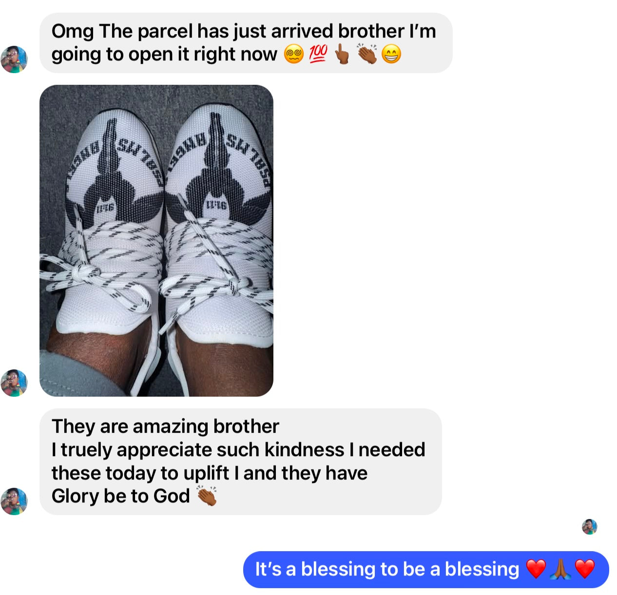 Psalms Angels Unisex Lightweight Sneaker - White Psalms 118.1