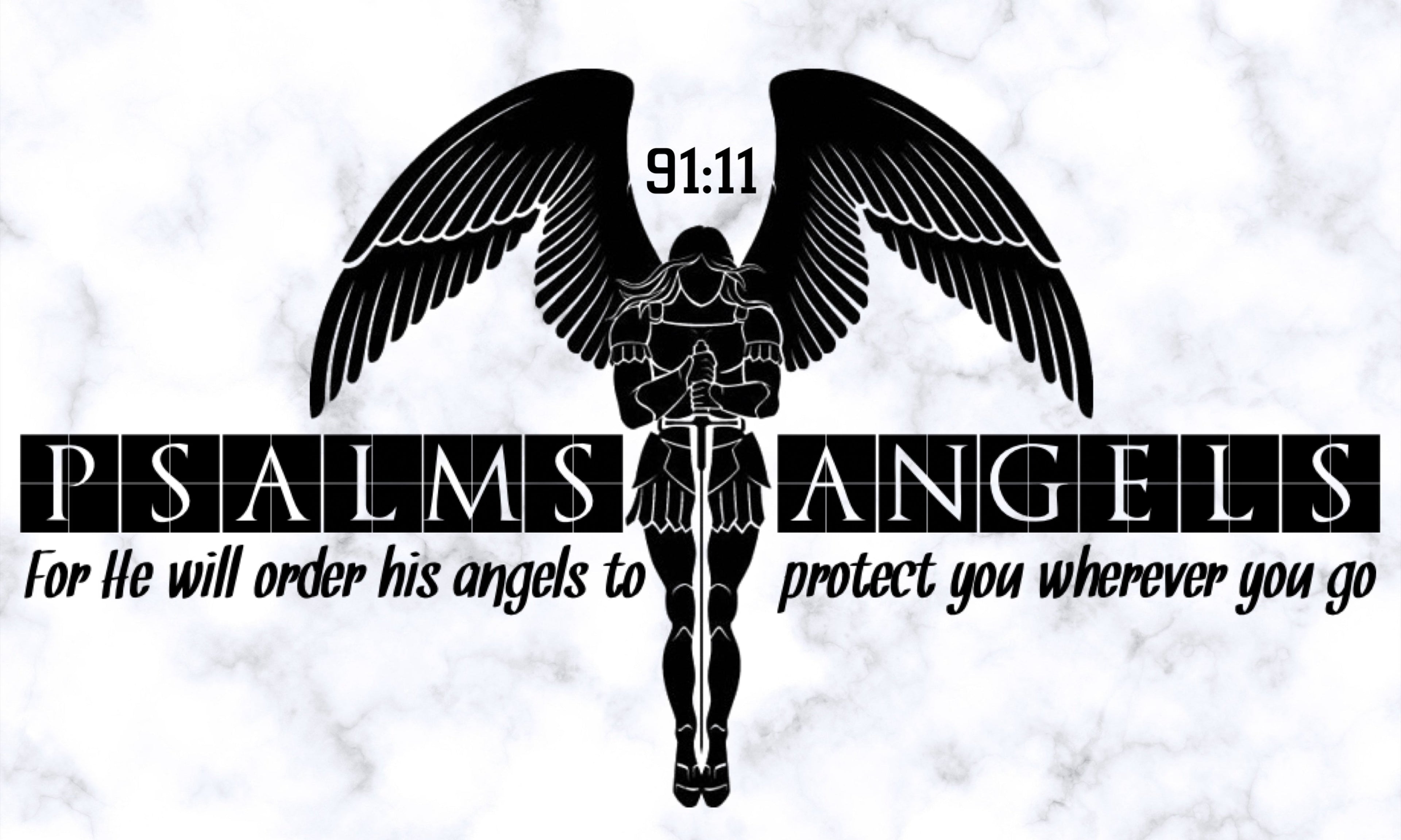 You Are Protected By Psalms Angels Unisex Oversized Boxy Lux Tee - White Printify