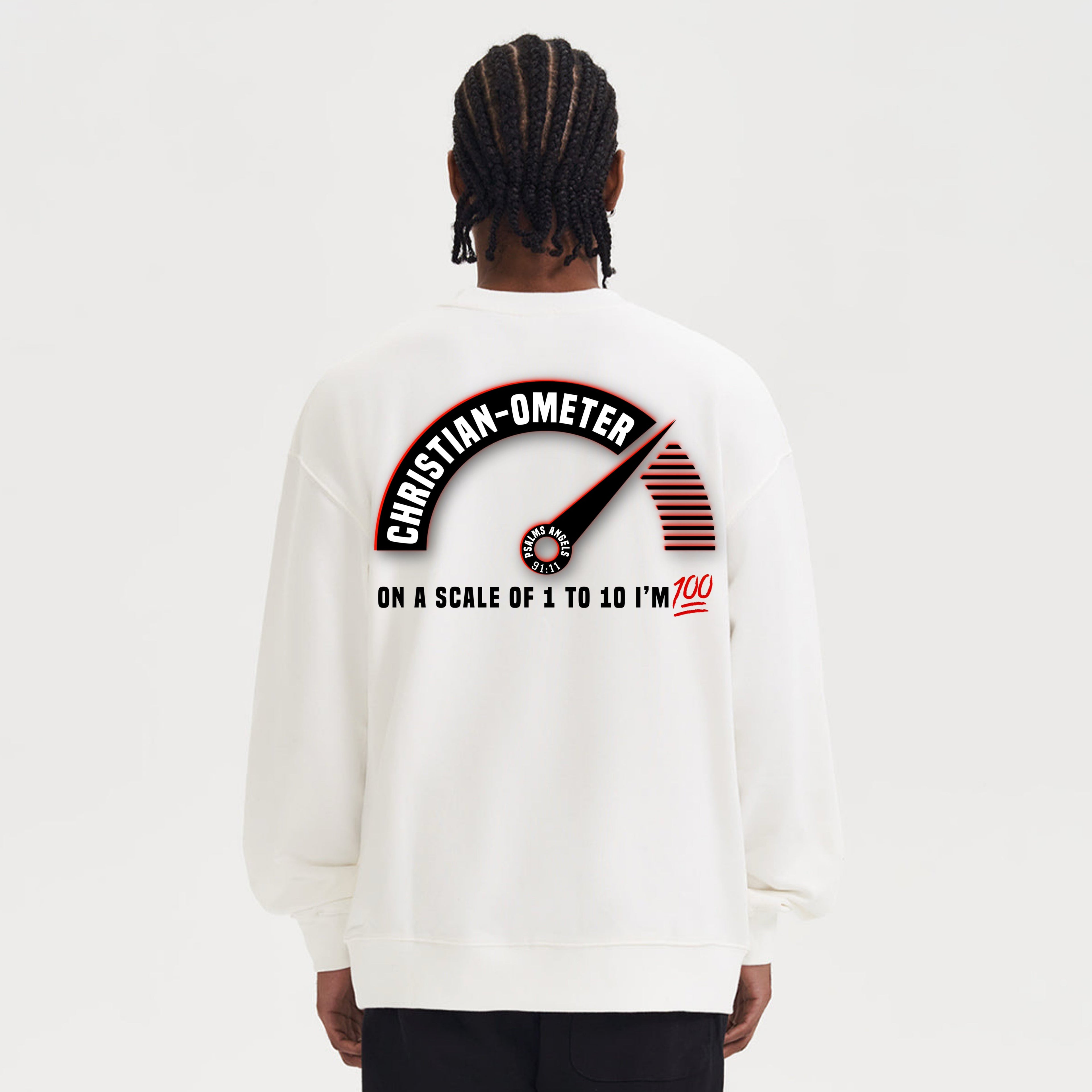 Psalms Angels 100% Christian Unisex Heavyweight Oversized Sweatshirt Plus1