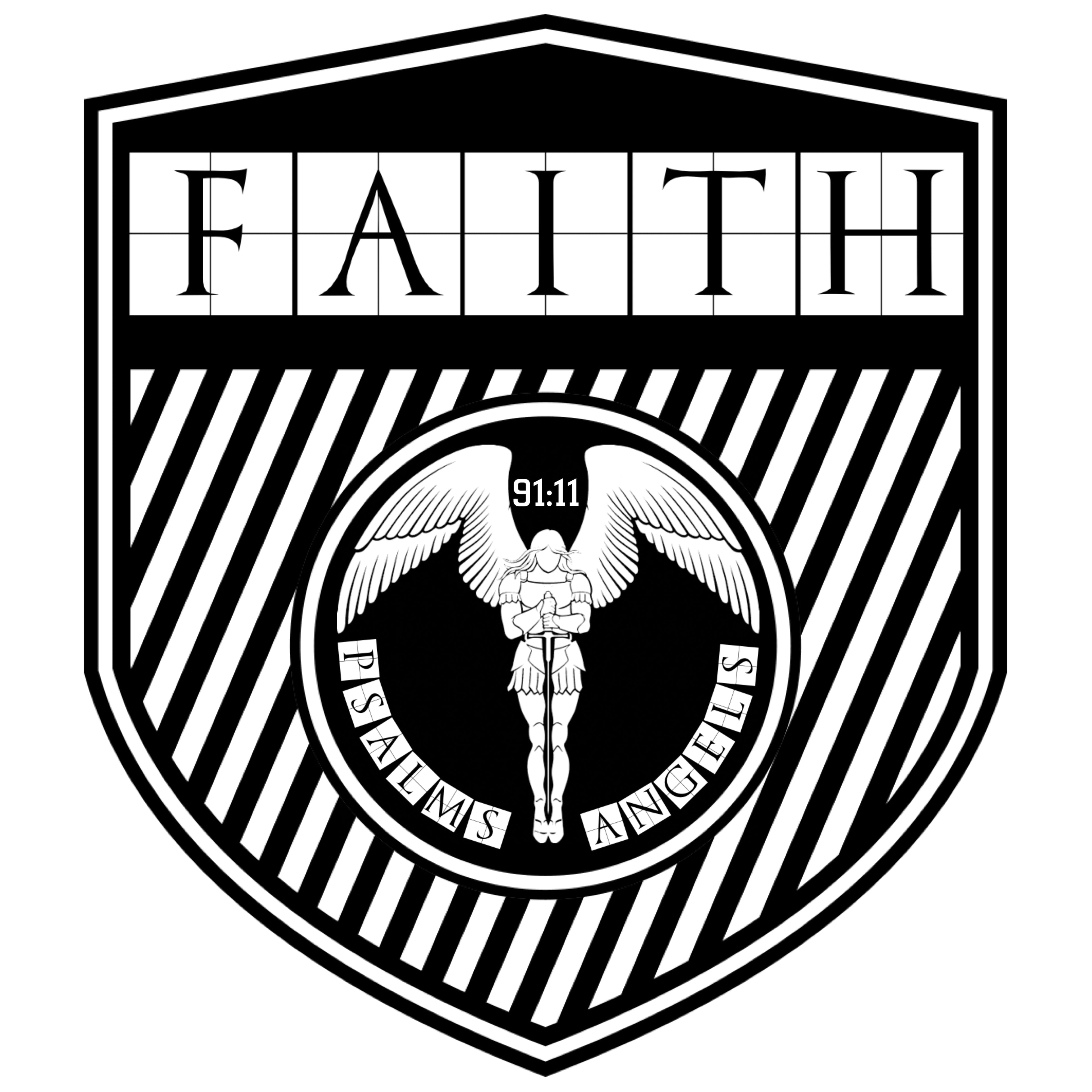 Psalms Angels "SHIELD OF FAITH" Unisex Fleece Sweatpants - White Psalms 91.11