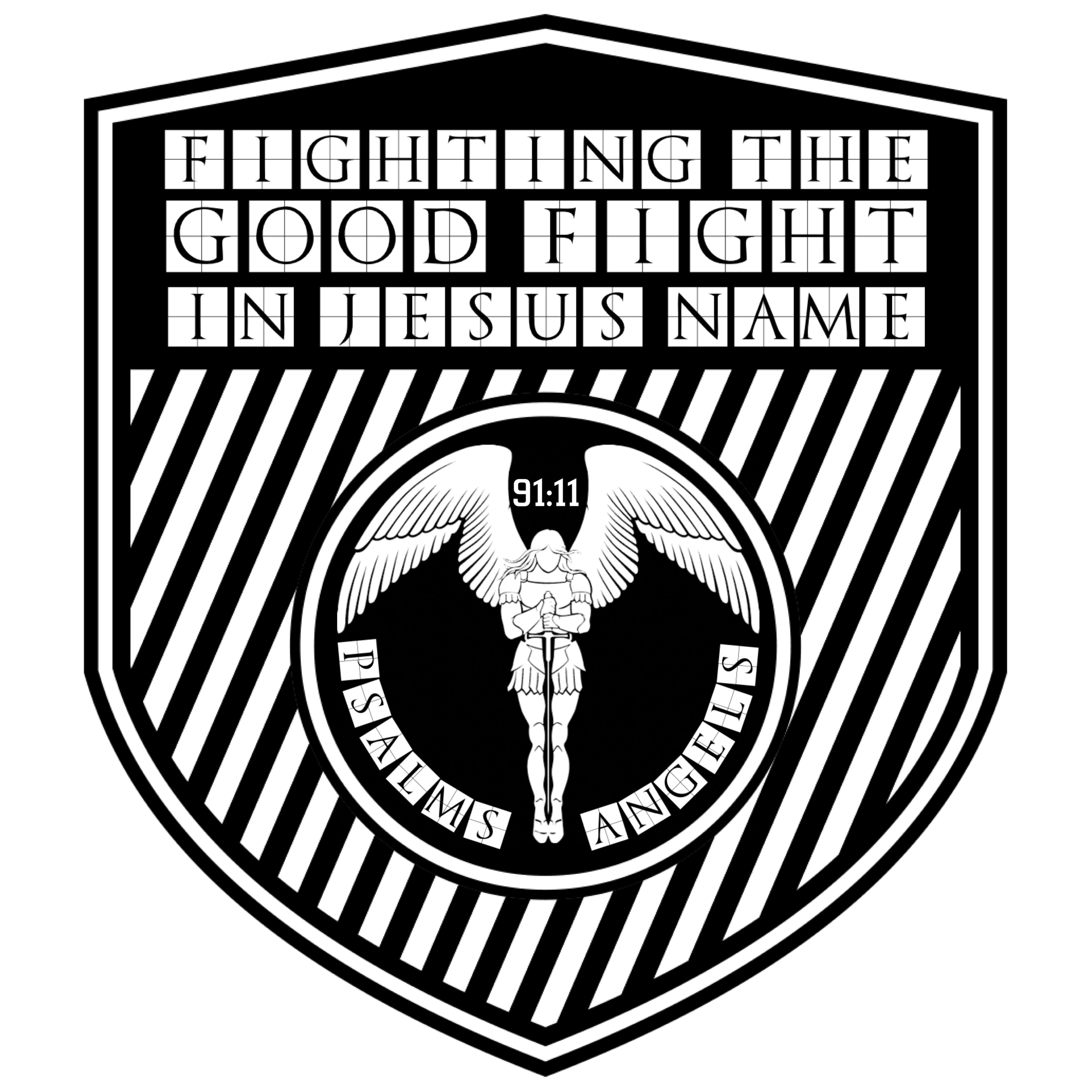 Psalms Angels Soldier Of God Men's Puffer Jacket - Camouflage Armour