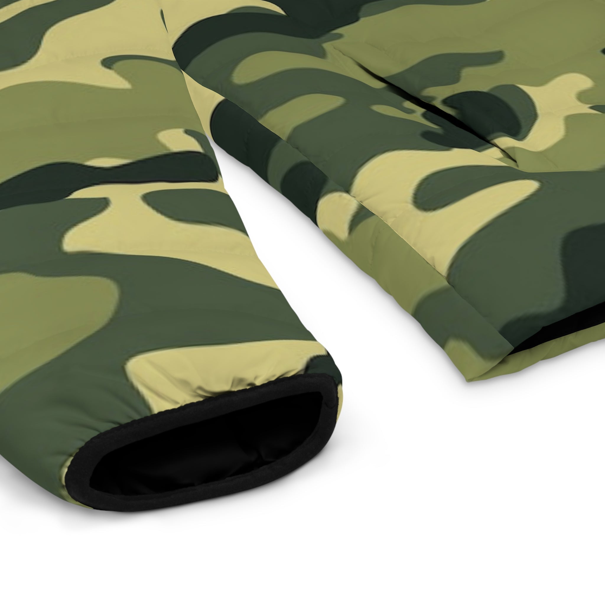 Psalms Angels Soldier Of God Men's Puffer Jacket - Camouflage Armour