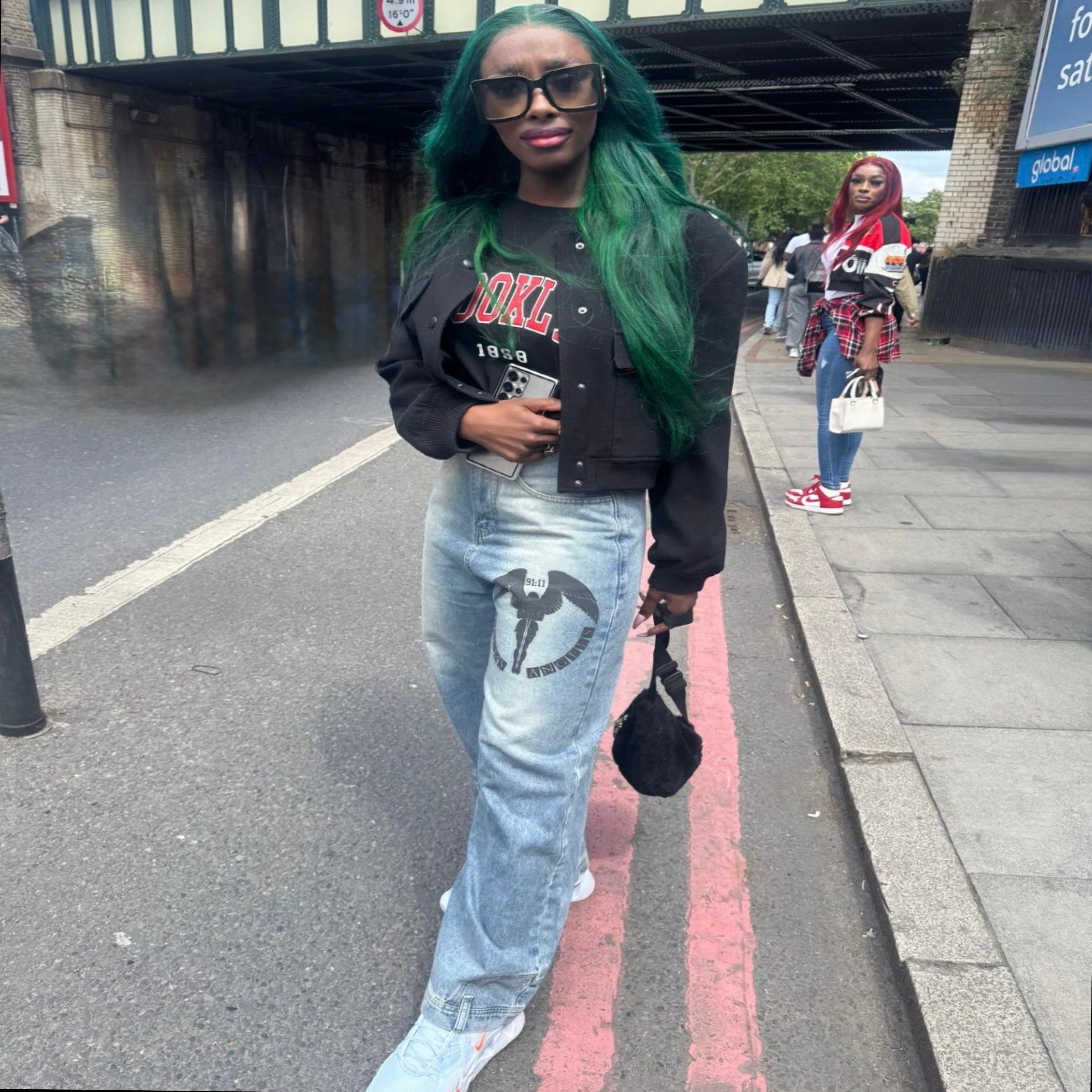 Psalms Angels Wide-Leg Jeans Plus1