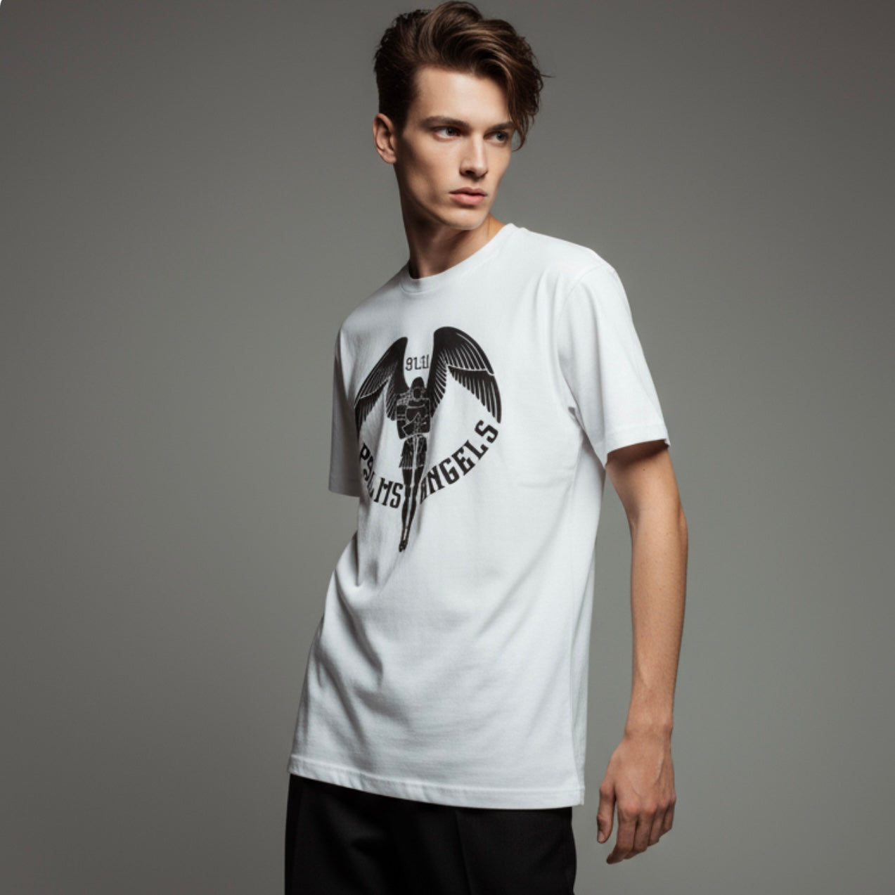 Psalms Angels Unisex Oversized Boxy Lux Teeshirt - White Armour