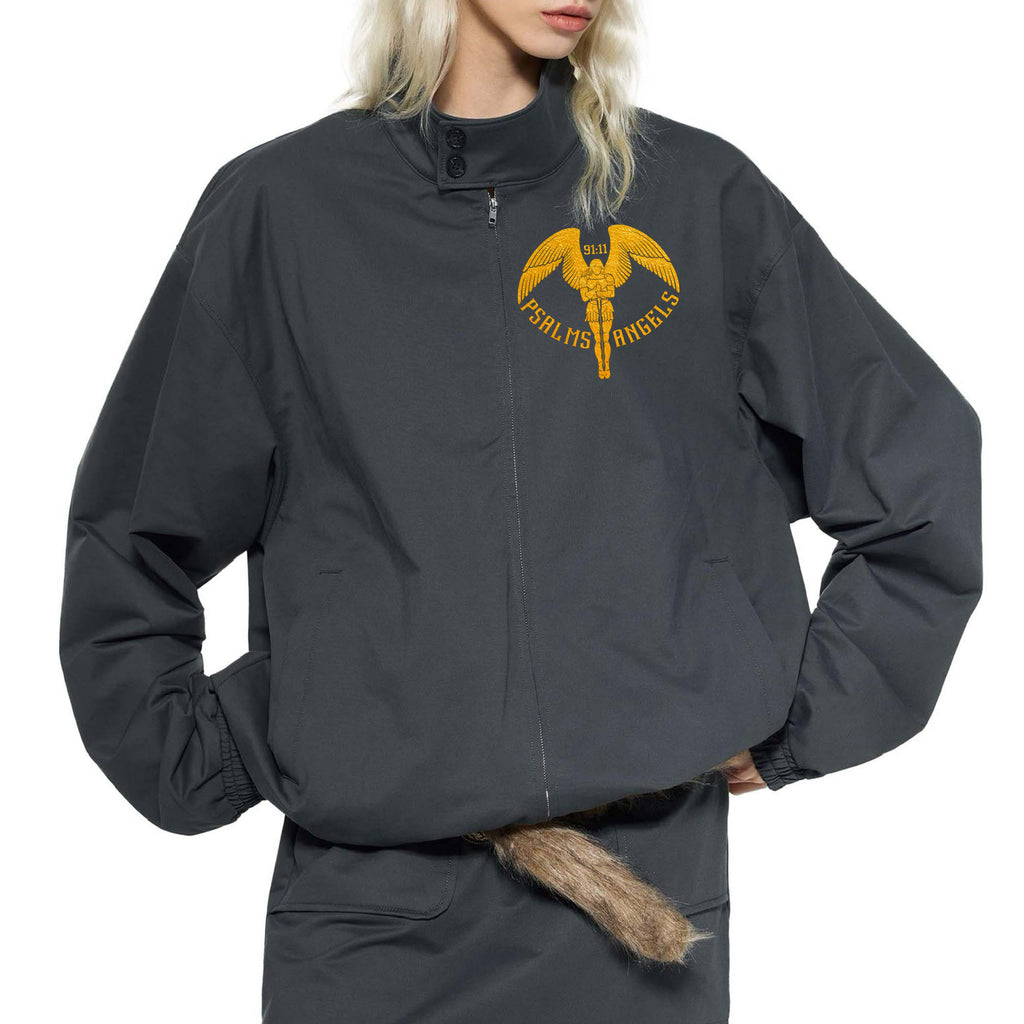 Psalms Angels Stand Collar Bomber Jacket ODMPOD