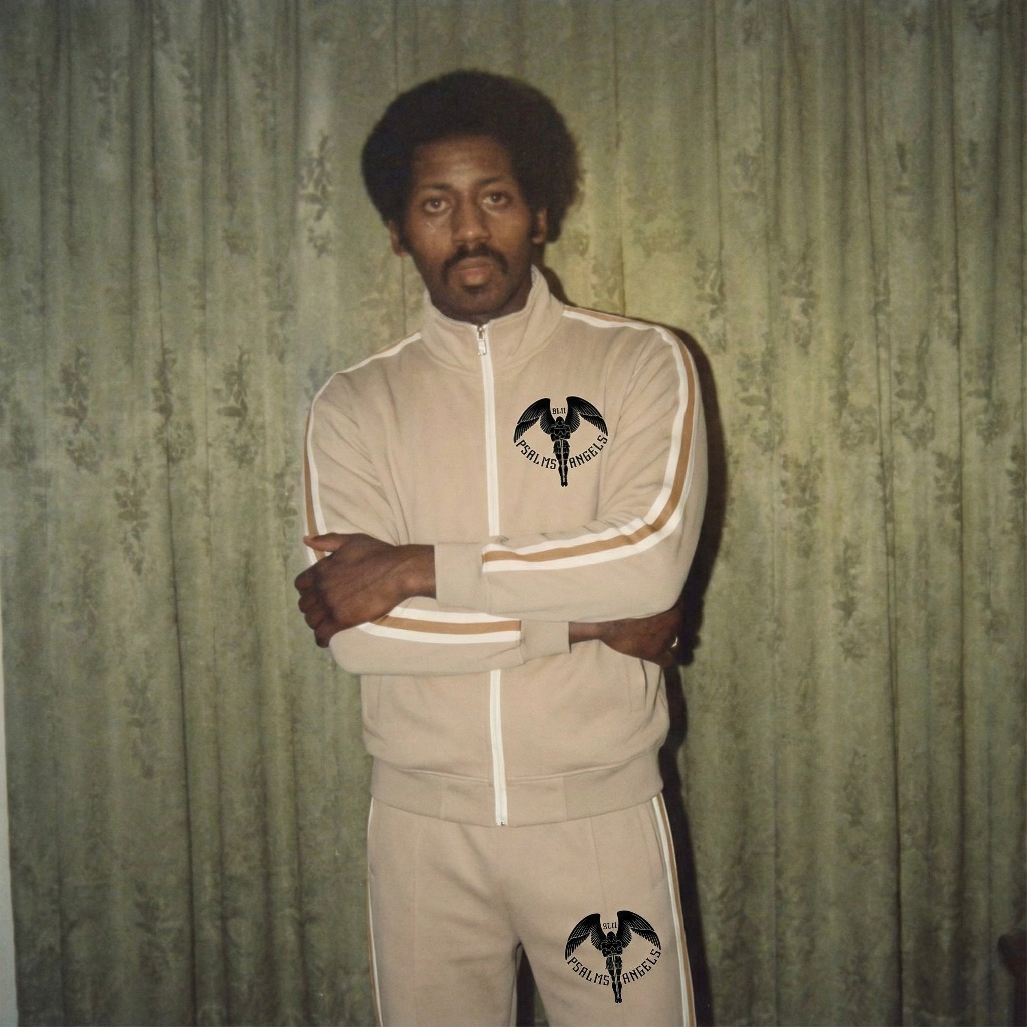 Contrast Side-Stripe Stand up Collar Jacket - Khaki ODMPOD