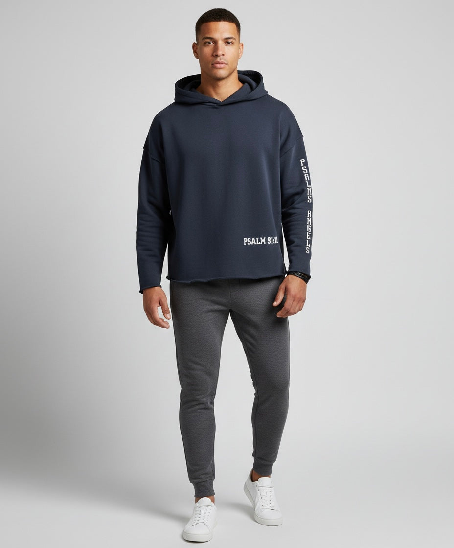 Psalm 91:11 Unisex Boxy 460GSM Heavyweight Hoodie