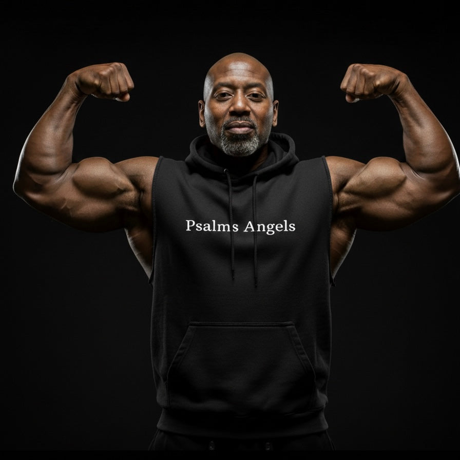 Guardian Angel Snow Washed Sleeveless Hoodie