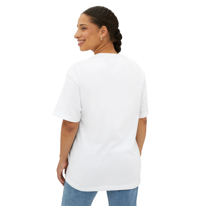 Psalms Angels Unisex Oversized Boxy Lux Teeshirt - White