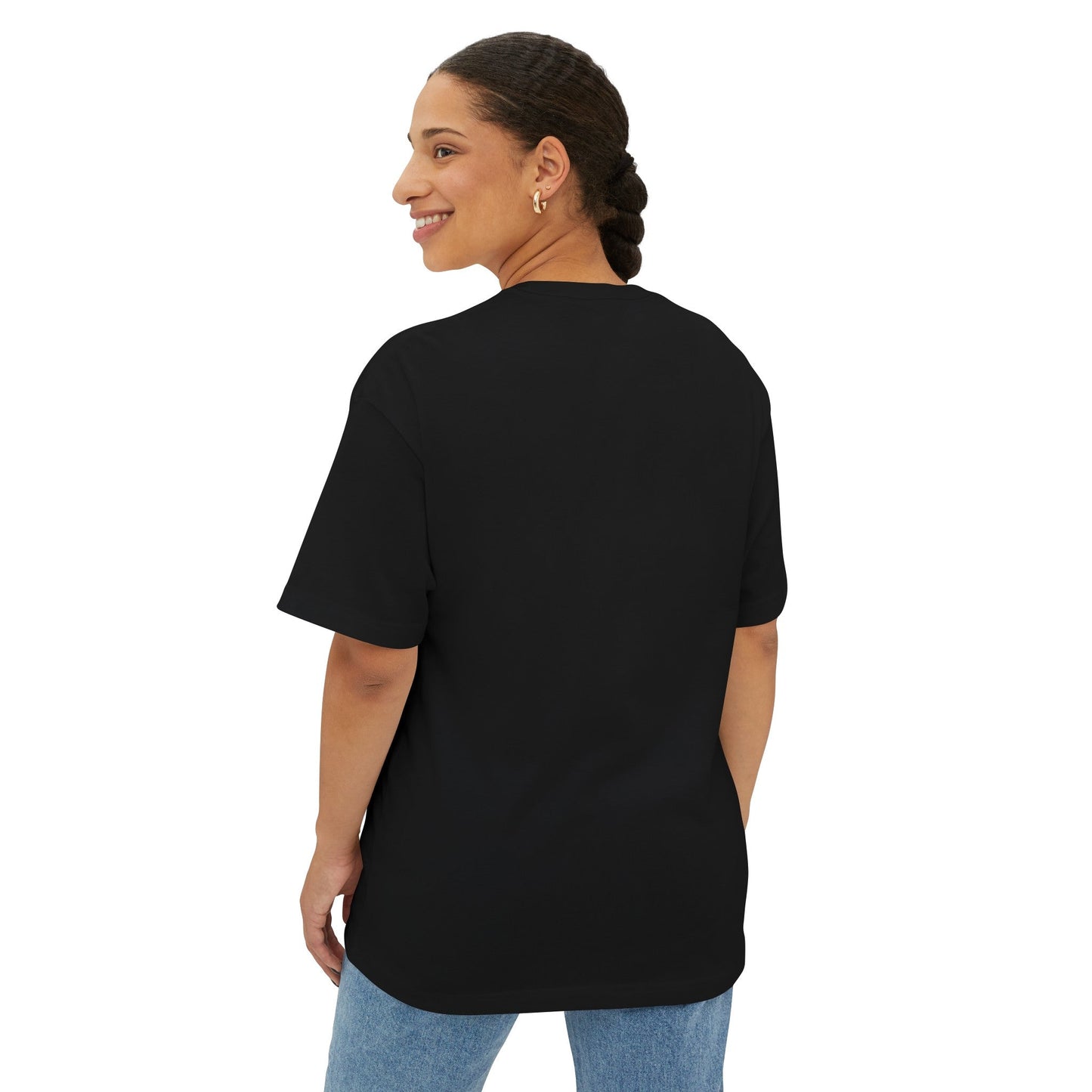 Psalms Angels Unisex Oversized Boxy Lux Teeshirt - Black