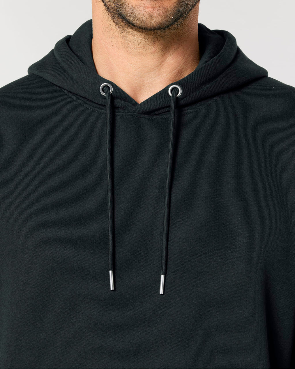 Unisex Premium Heavyweight 100% Organic Cotton Rear Printed Hoodie - Black Psalms 91.11