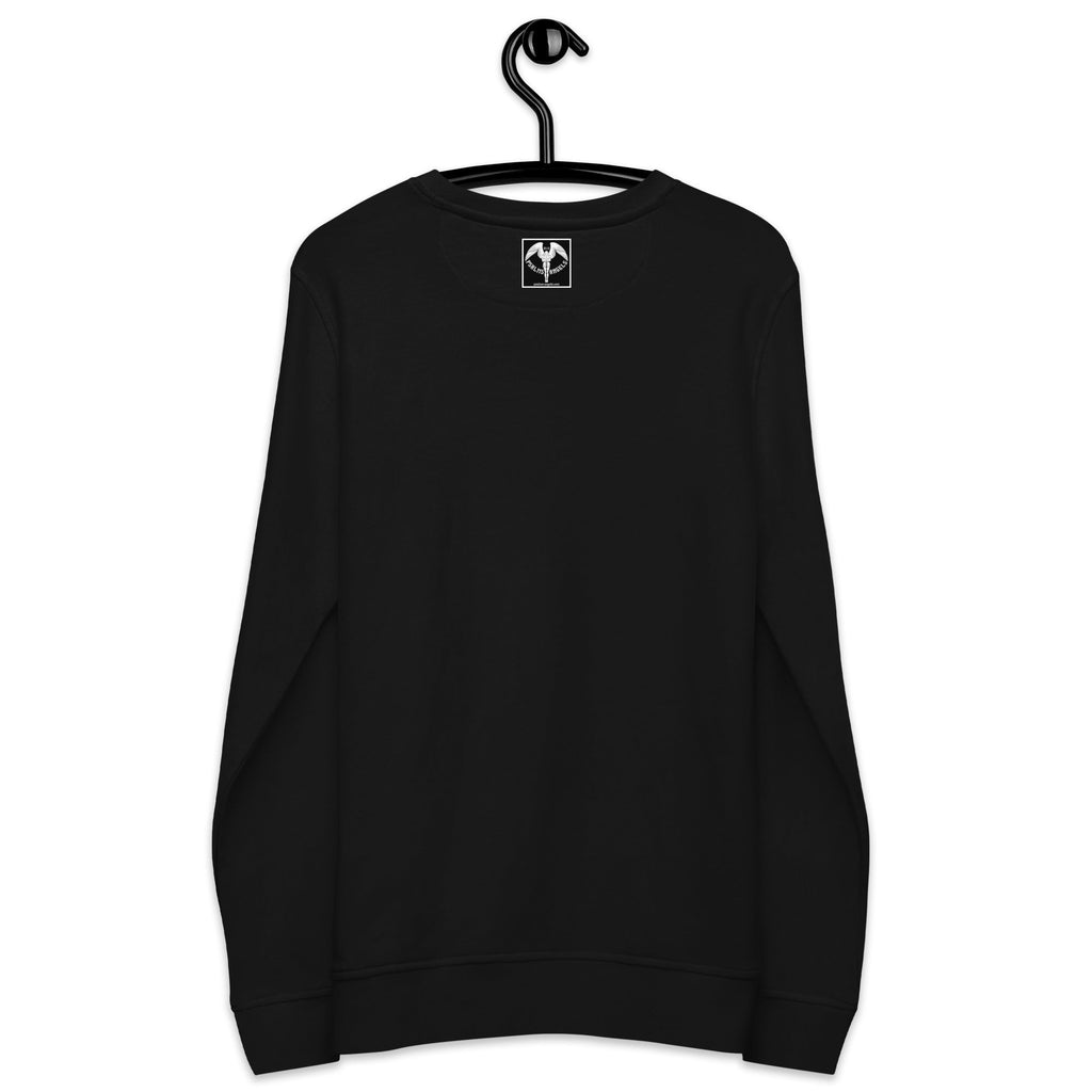 Psalms Angels Unisex Organic Cotton French Terry Knit Sweatshirt - Black Psalms 91.11