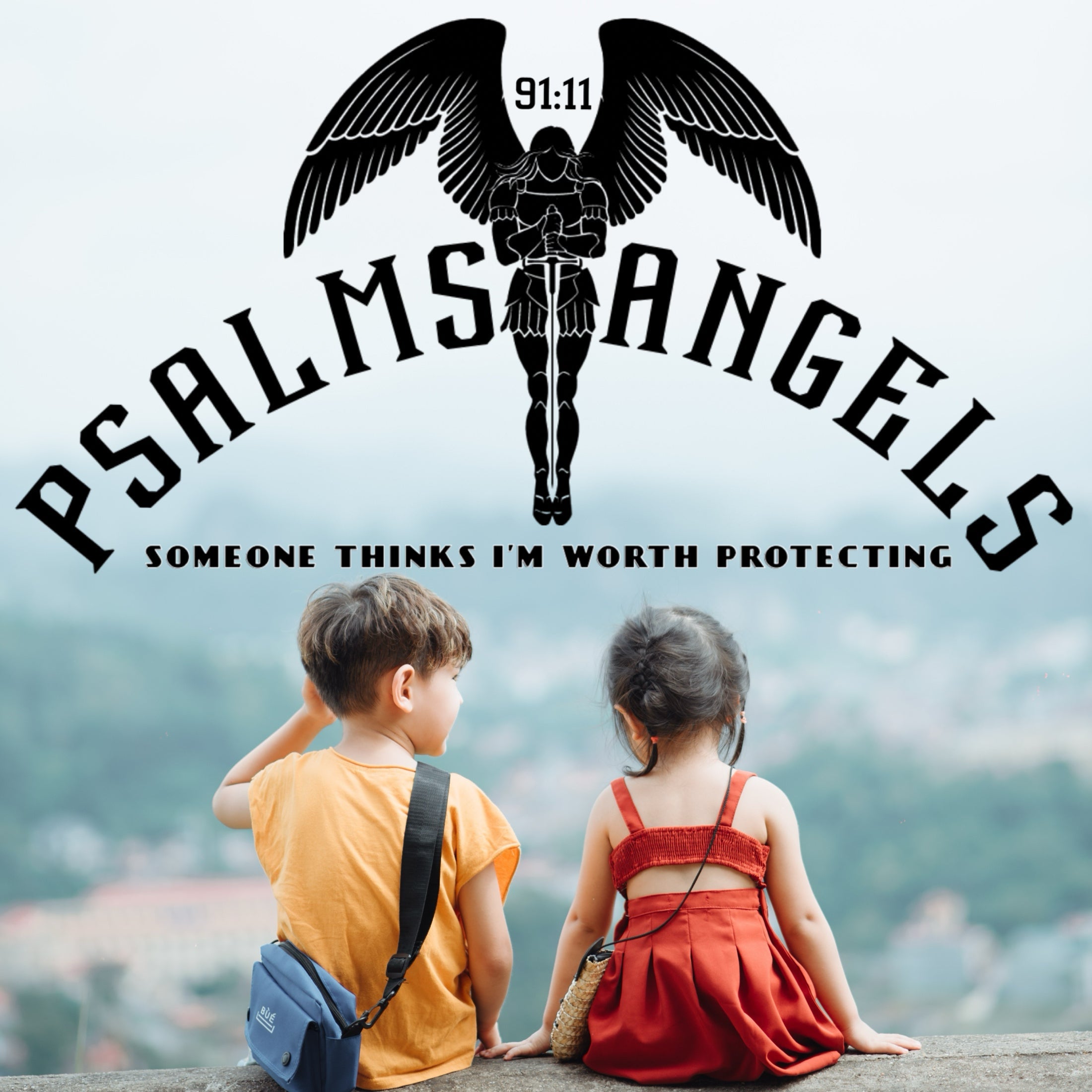 Someone Thinks I’m Worth Protecting Toddler’s (2-5) Short Sleeve White T-Shirt - White Psalms 91.11