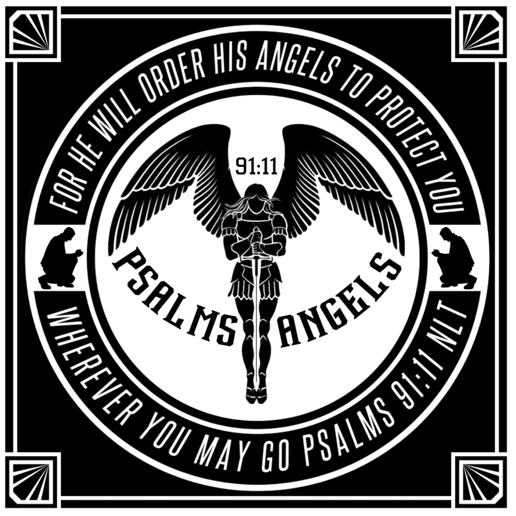 Psalms Angels Personalised Cross & Cuban Chain